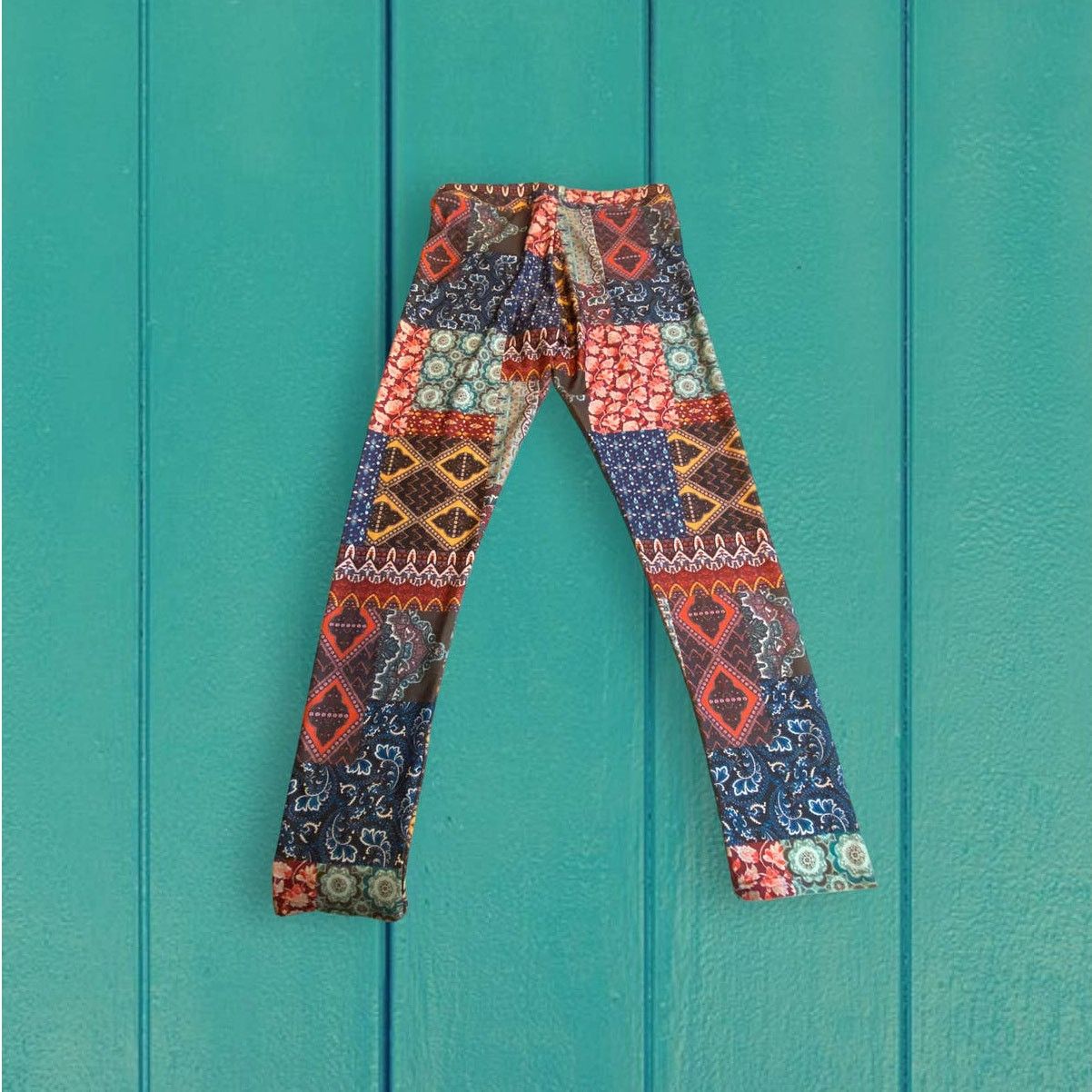 American Eagle Outfitters American Eagle Outfitters Patchwork Print Leggings Size M Size 29" - 7 Thumbnail