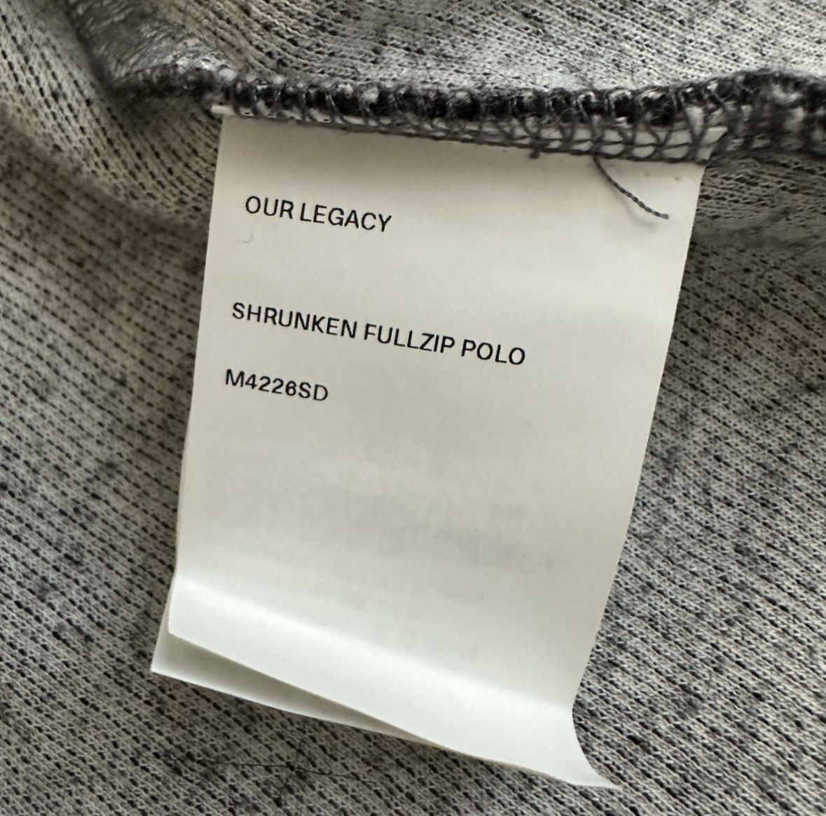 Our Legacy Our Legacy Mohair Full Zip Shrunken Polo SZ 50 / M Size US M / EU 48-50 / 2 - 7 Thumbnail