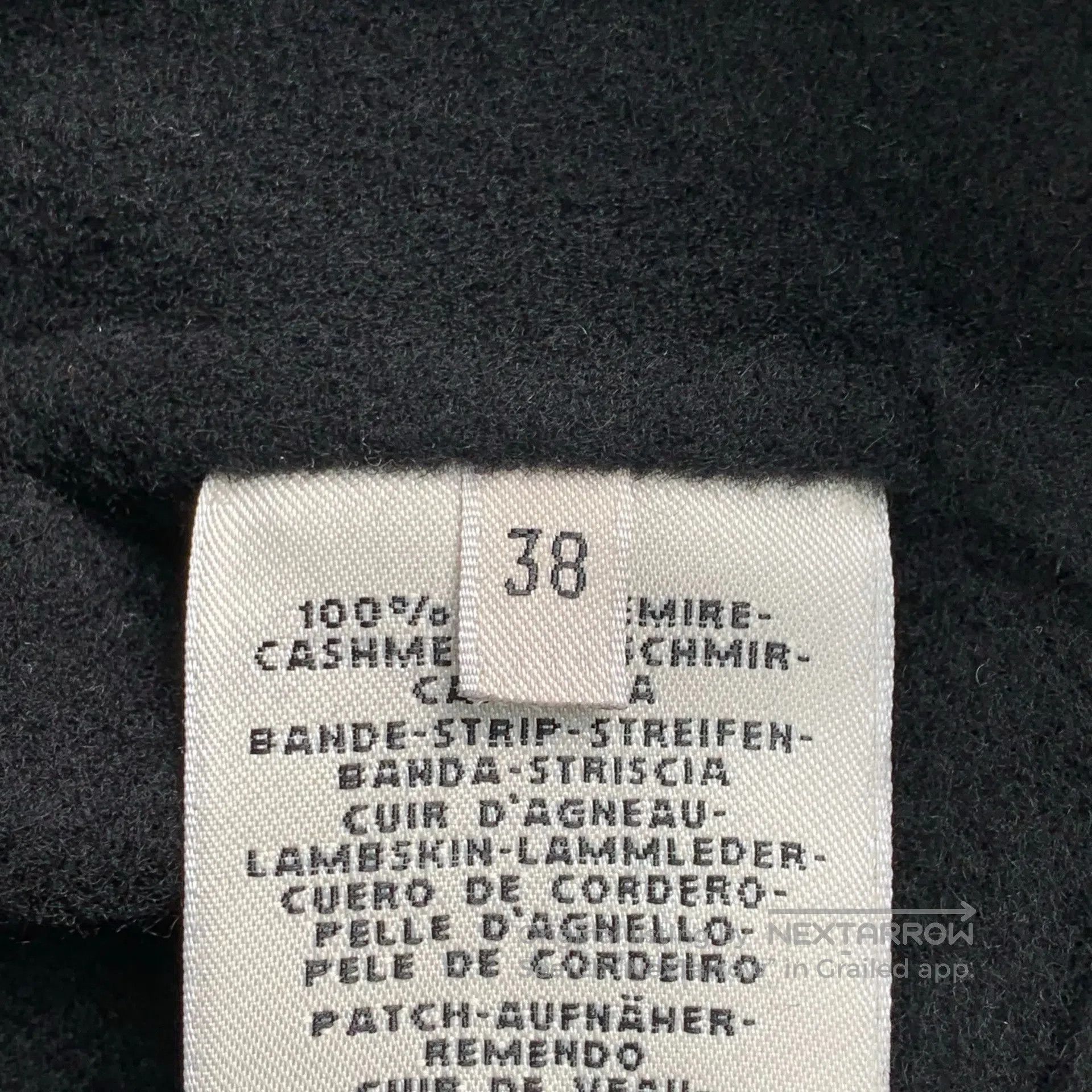 Hermes Hermes Black leather mid-length cashmere belt coat size 38 Size XS / US 0-2 / IT 36-38 - 4 Thumbnail
