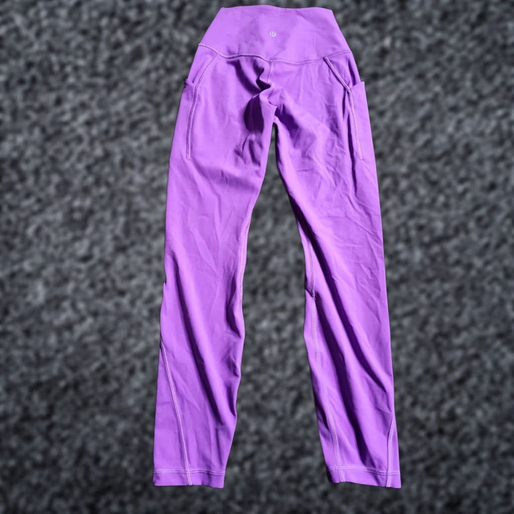 Lululemon Lululemon Leggings 4 Purple High Rise Align with Pockets Women's Regular Ankle Size 27" / US 4 / IT 40 - 1 Thumbnail