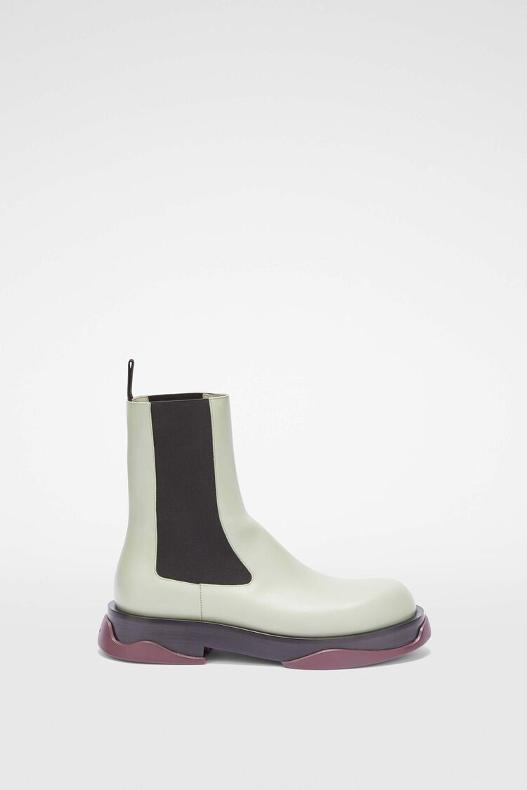 Jil Sander o1w1db10825 Chelsea Boots in Black/White Size US 11 / EU 44 - 1 Thumbnail