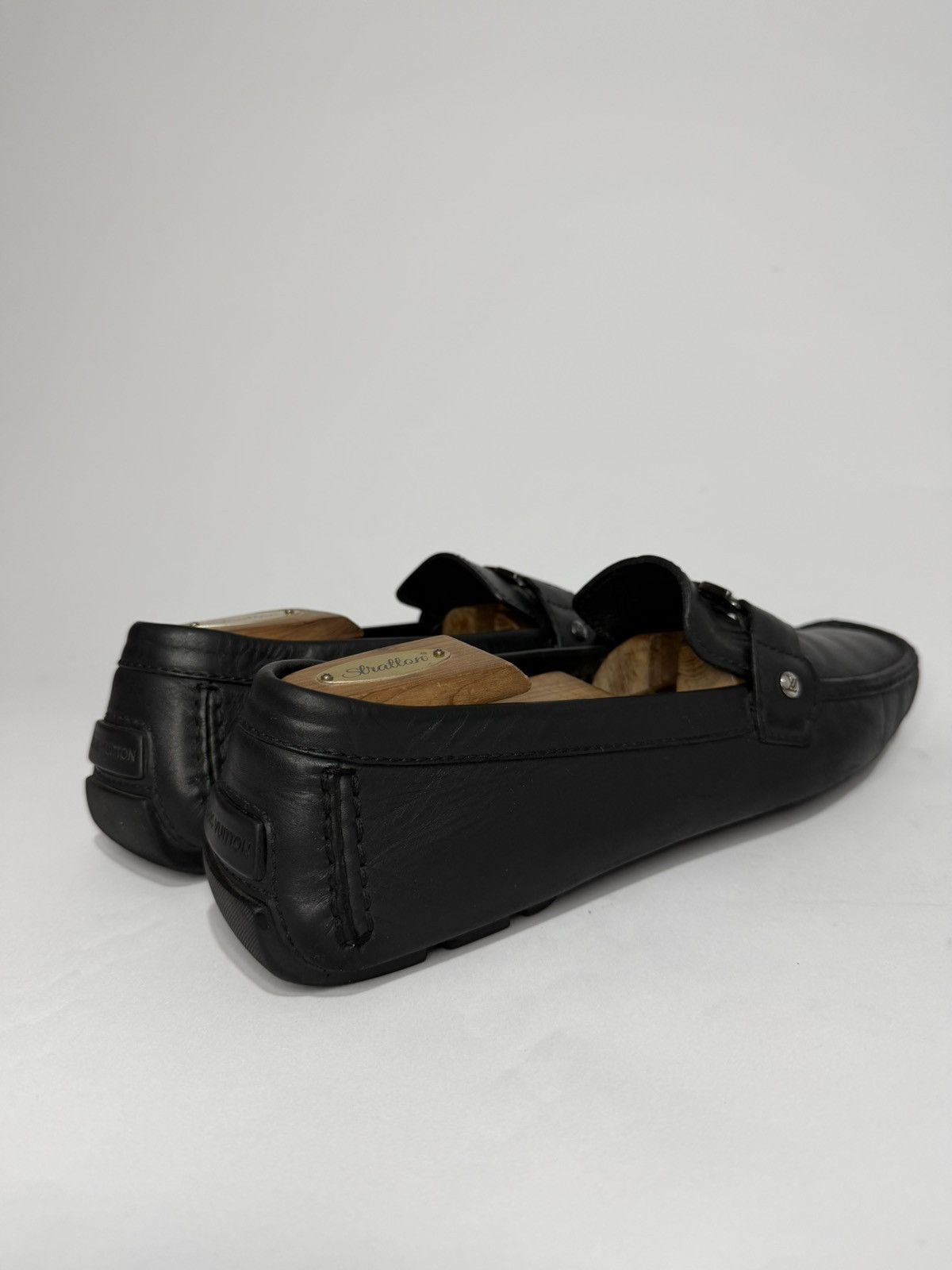 Louis Vuitton Louis Vuitton Black Leather Monte Carlo Loafers Size US 12 / EU 45 - 5 Thumbnail