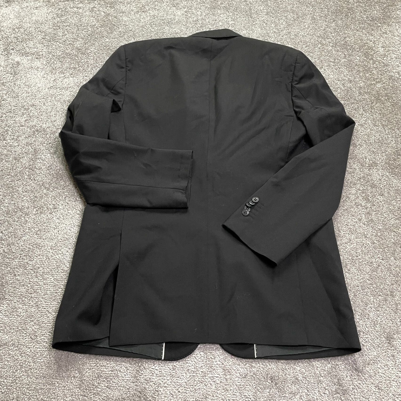 Ben Sherman Ben Sherman Blazer Men 42L Black Wool Doble Vented Business Workwear Formal Mens Size 42R - 2 Thumbnail