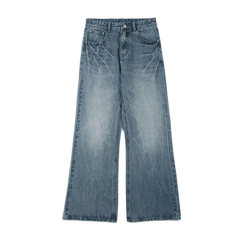 Vintage American high street retro men's baggy flared jeans Size US 32 / EU 48 - 4 Thumbnail