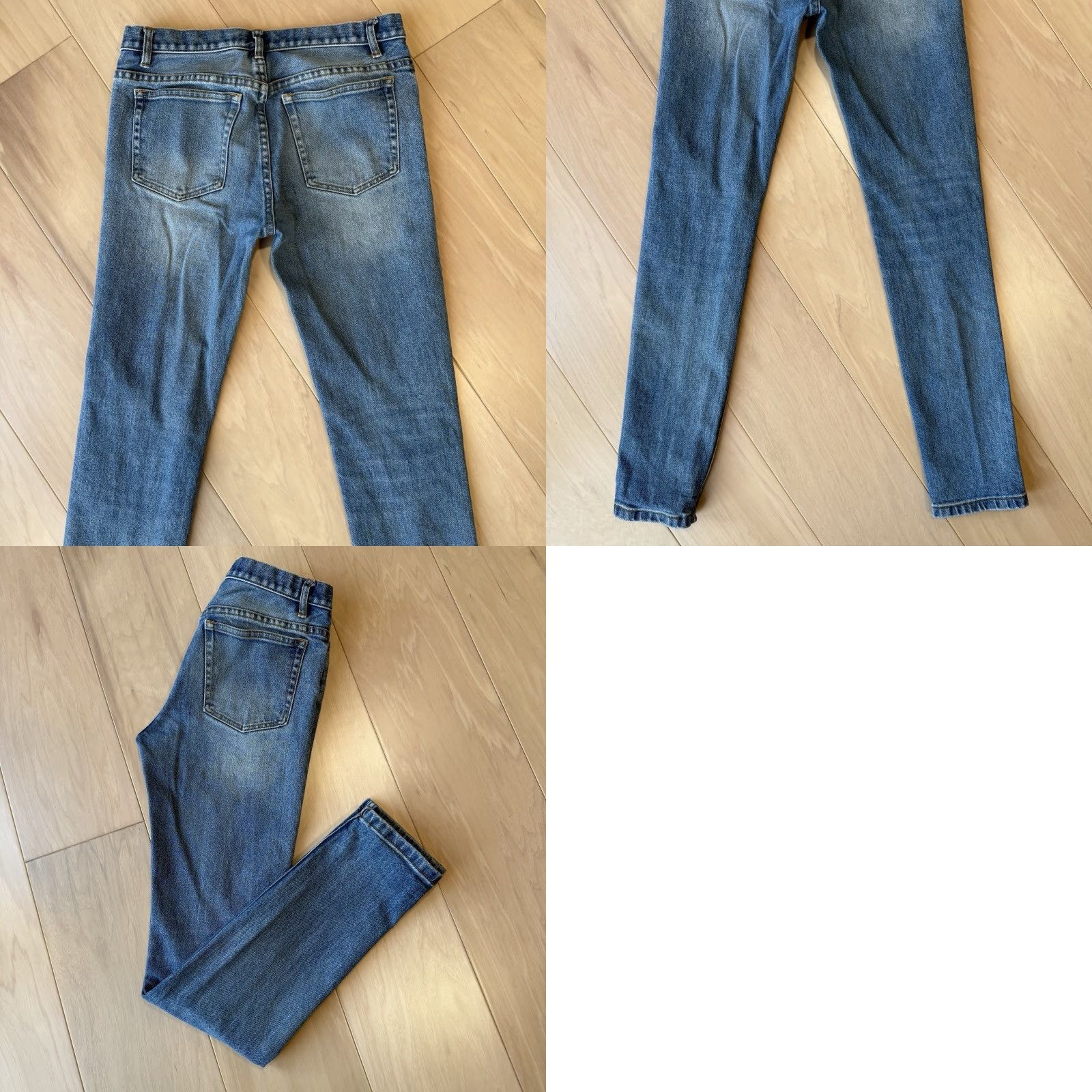 Denime APC Jeans 28 Blue Medium Wash Denim Japan Button Fly Streetwear New York Jeans Mens 28 Regular Straight Denim Western Logo Vintage? Size US 28 / EU 44 - 8 Thumbnail