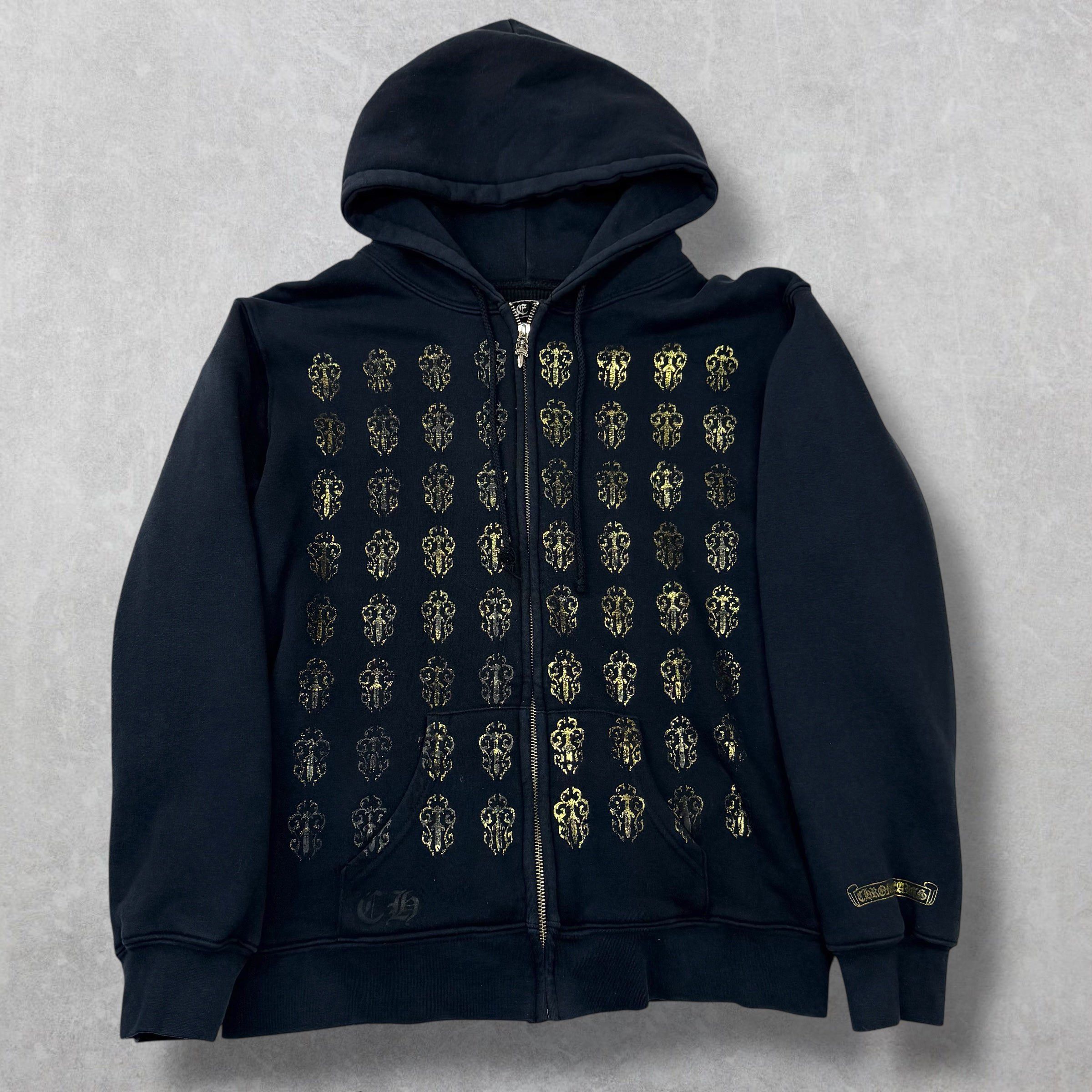 Chrome Hearts × Vintage Chrome Hearts Vintage Blue Horseshoe Zip