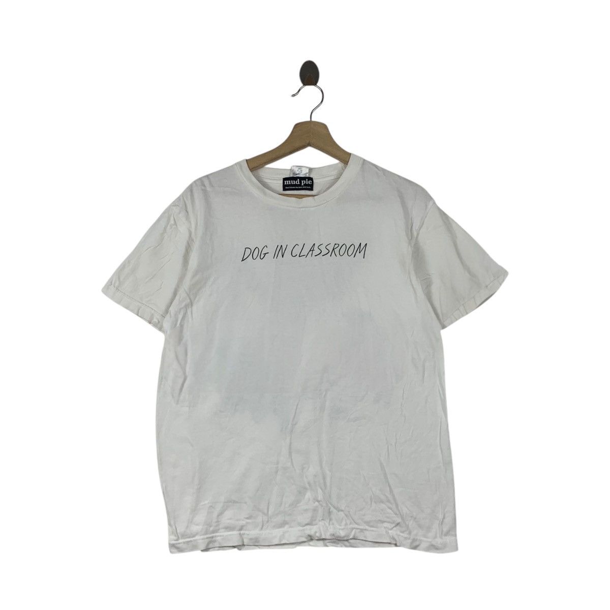 Vintage MUD PIE Dog In Classroom Shibuya Club Quattro Tee Shirt Top Size US M / EU 48-50 / 2 - 1 Thumbnail