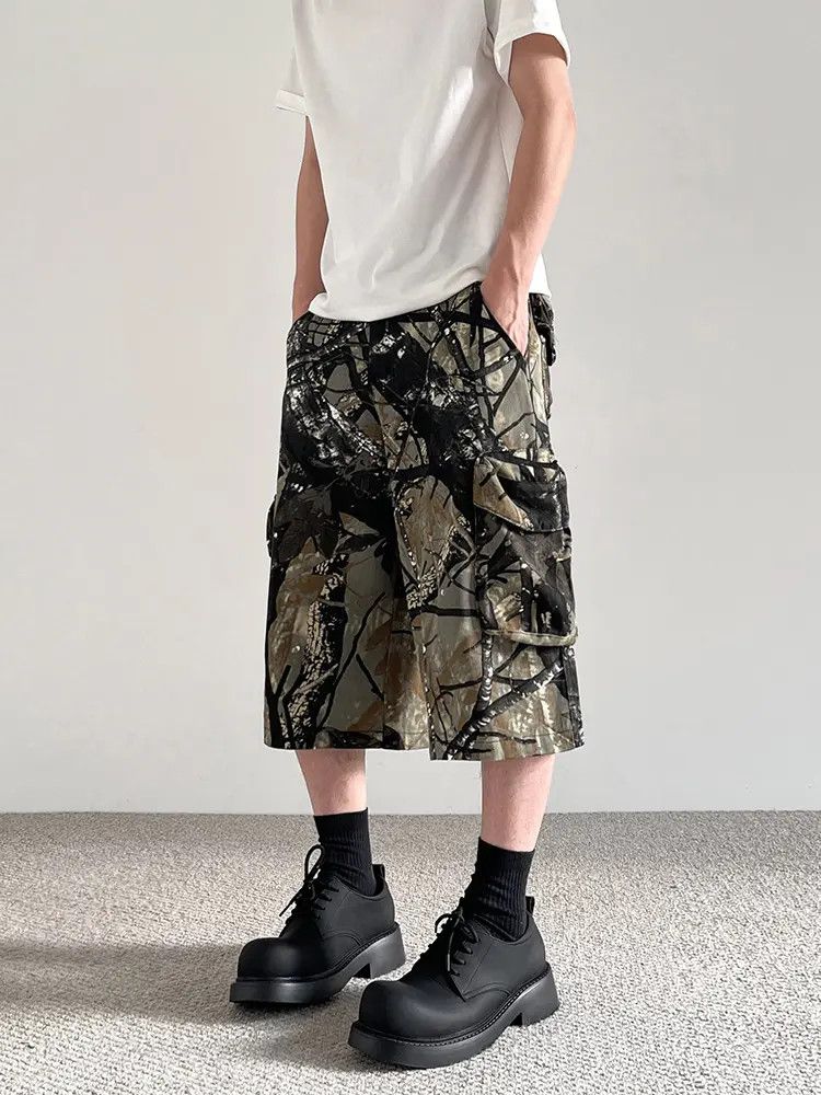 Japanese Brand Baggy Camo Shorts Size US 28 / EU 44 - 2 Thumbnail