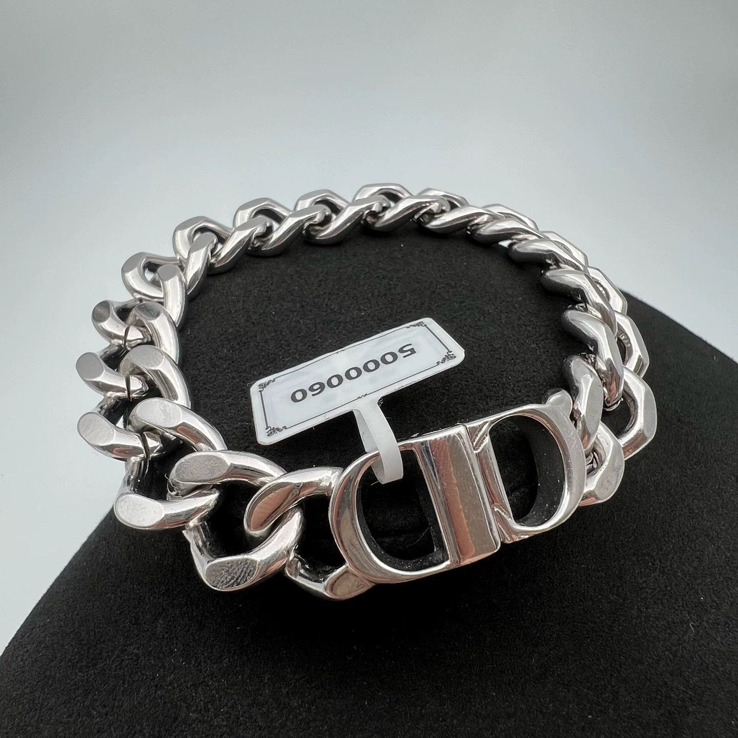 Dior Dior CD Silver Chain Link Bracelet Size ONE SIZE - 1 Thumbnail