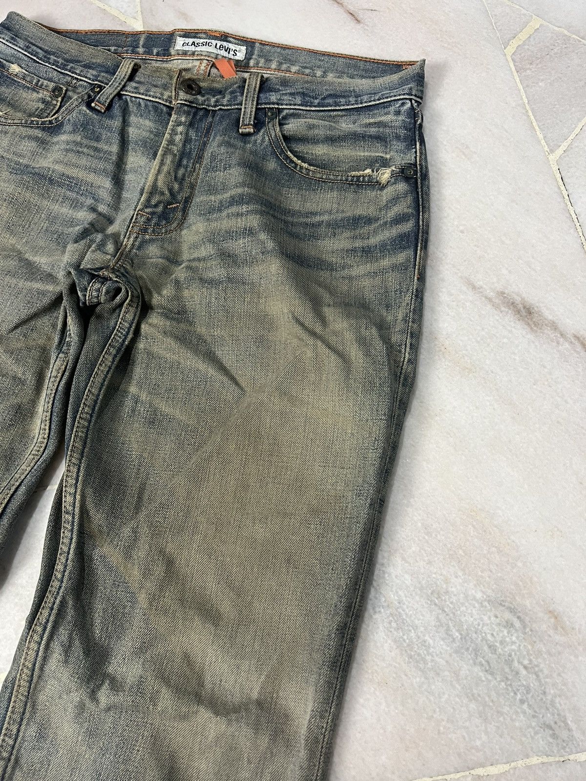 Japanese Brand × Levi's × Levi's Vintage Clothing 💥Crazy💥Vintage Levis 502 Mud Wash Distressed Jeans Very Rare Size US 31 - 5 Thumbnail