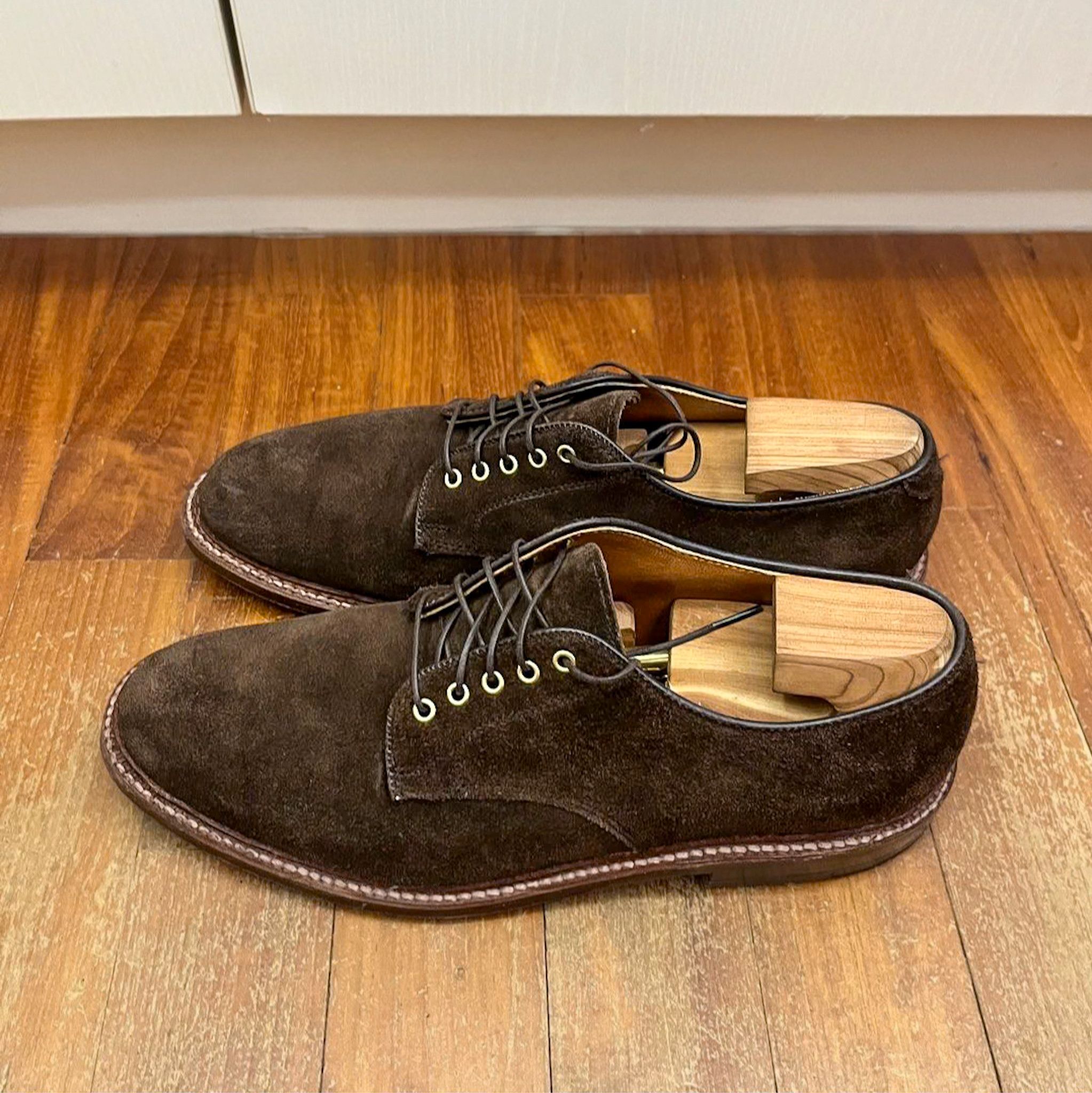 Alden Alden D1422 Humus Suede Plain Toe Dover Size US 7.5 / EU 40-41 - 2 Thumbnail