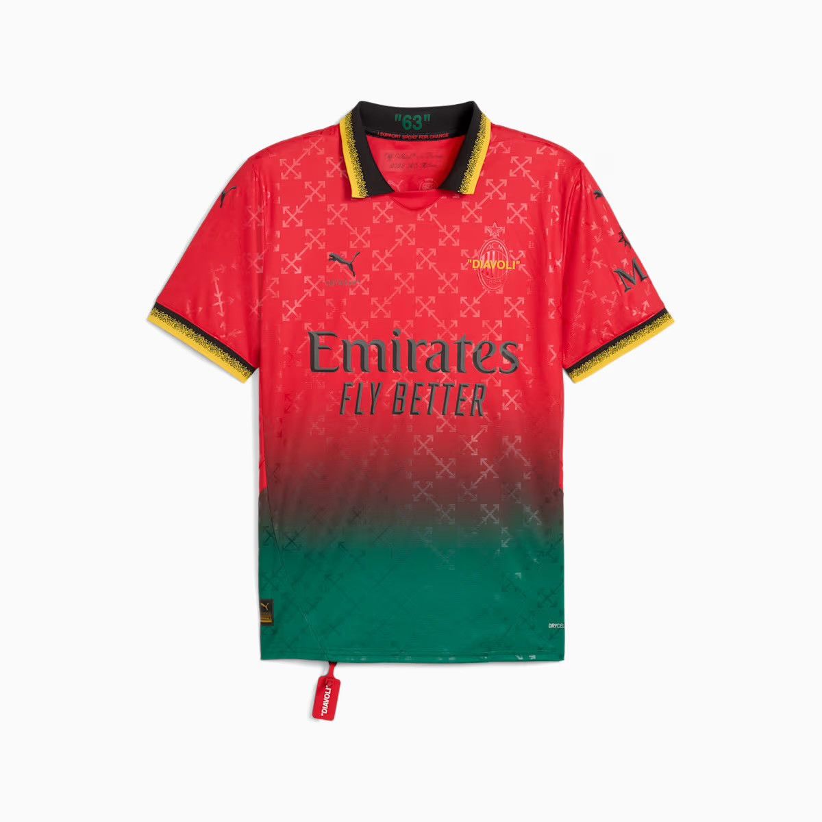 Off-White × Puma AC MILAN X OFF-WHITE JERSEY Size US XL / EU 56 / 4 - 6 Thumbnail
