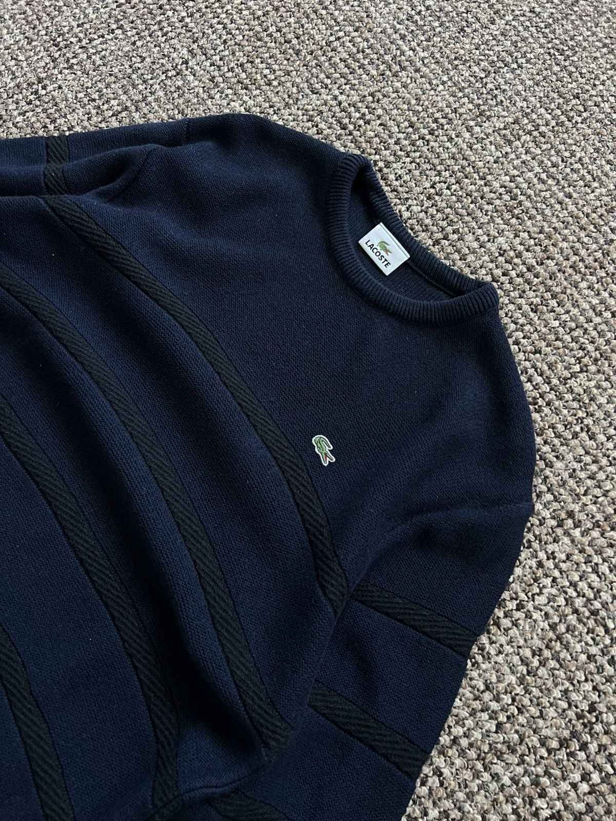 Lacoste Lacoste Sweater Vintage Dark Blur Small Logo Size US XL / EU 56 / 4 - 12 Thumbnail