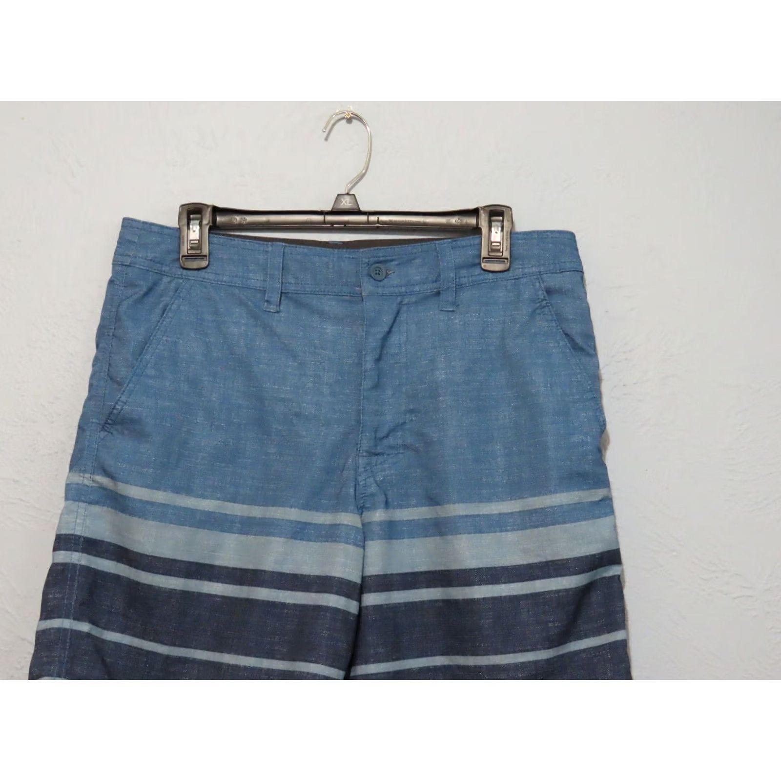 Mossimo VINTAGE Mossimo Supply Co Men’s Stripe Swim Board Hybrid Shorts Blue 32 Size US 32 / EU 48 - 3 Thumbnail