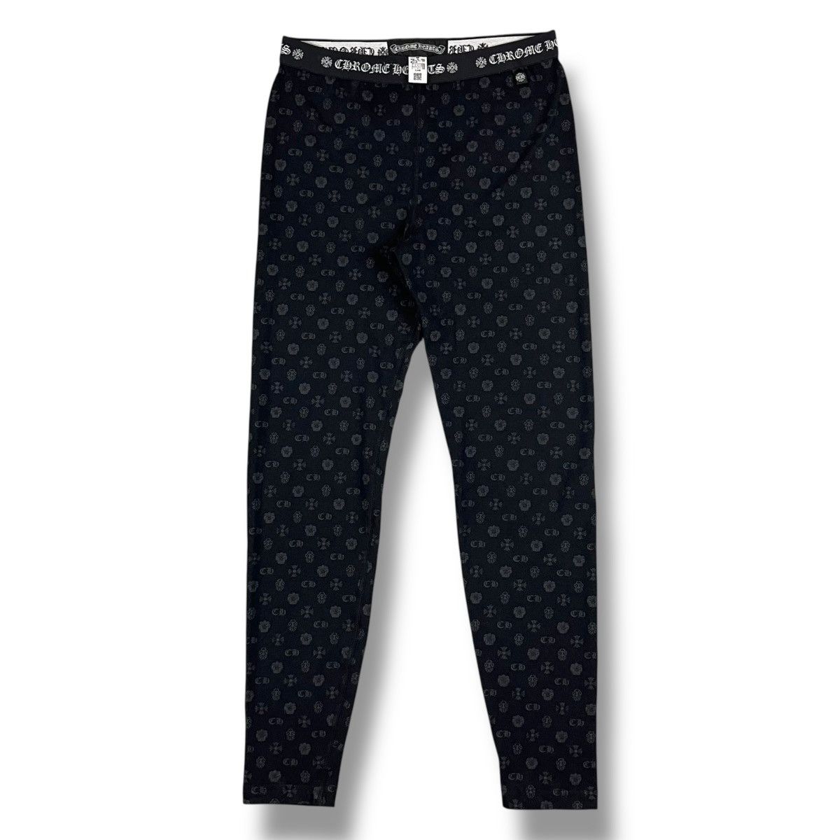 Chrome Hearts Chrome Hearts Monogram Fleur Cross Dagger Logo Leggings Size 26" / US 2 / IT 38 - 1 Thumbnail