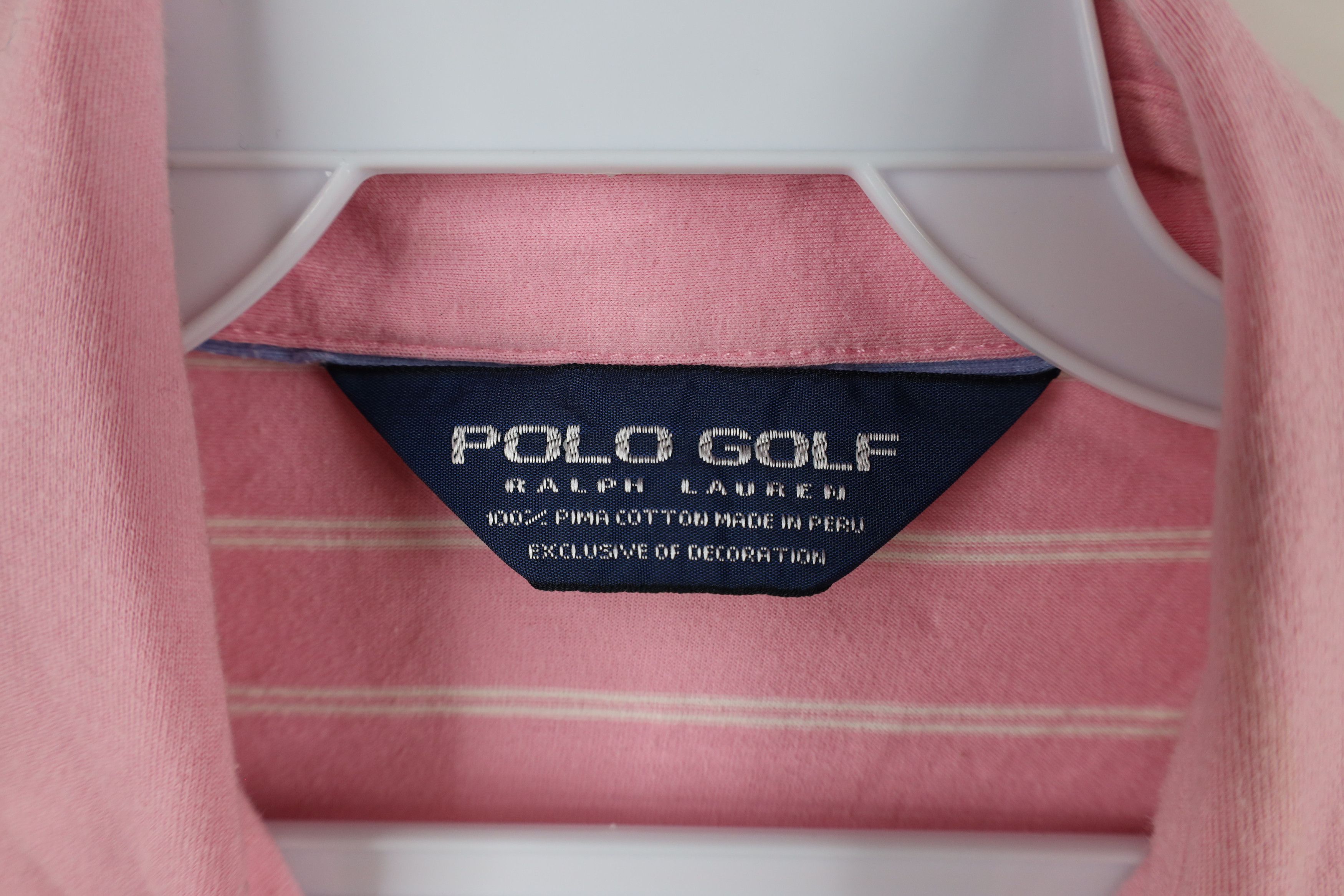 Ralph Lauren × Vintage Vintage Polo Golf Ralph Lauren Pima Cotton Striped Polo Size US L / EU 52-54 / 3 - 8 Thumbnail