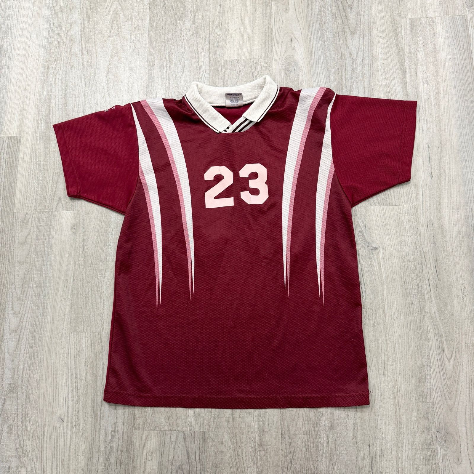 Vintage Vintage Dynamic Soccer Collared Jersey Medium Red White 90s Size US M / EU 48-50 / 2 - 1 Thumbnail