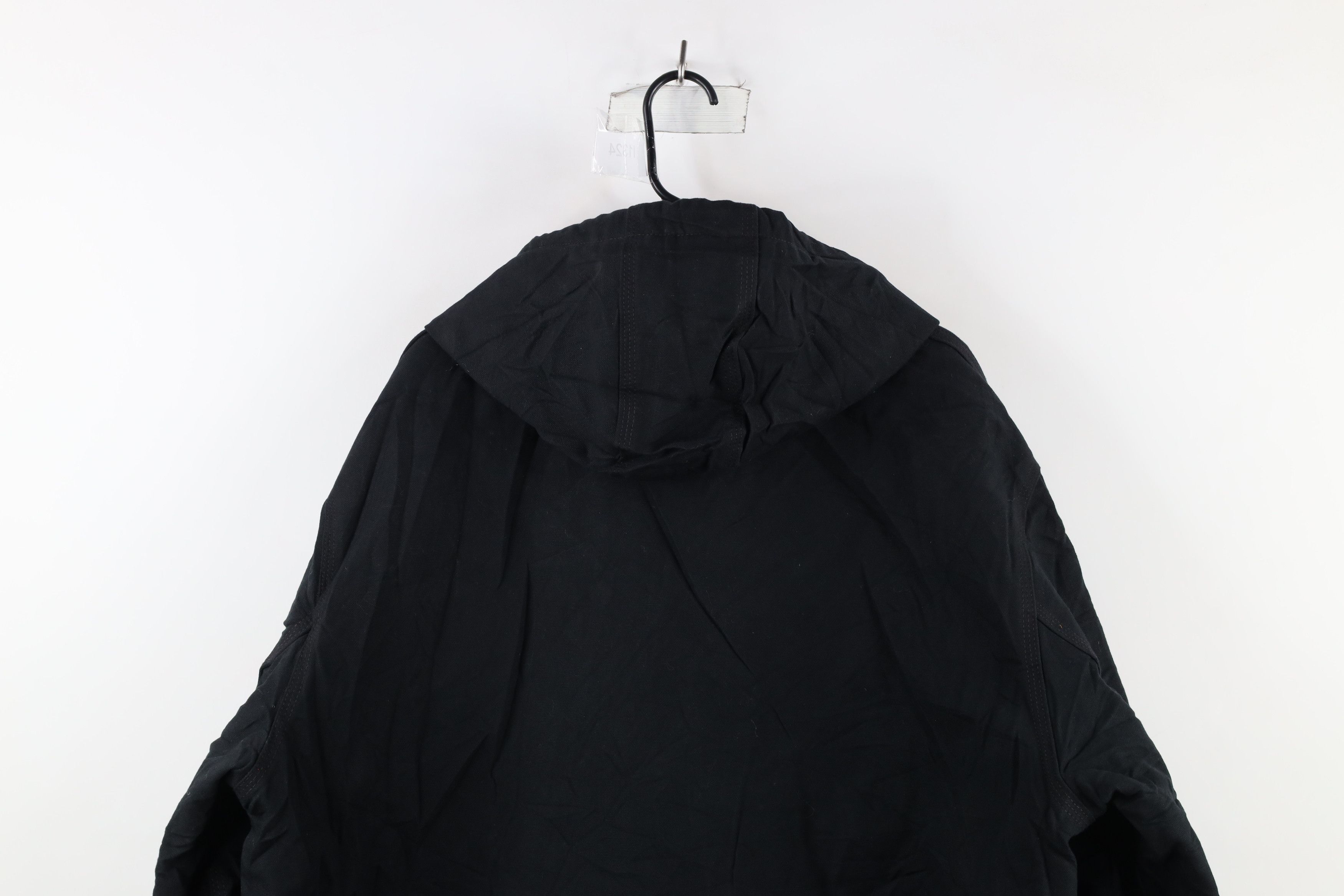 Carhartt × Vintage Vintage Carhartt Spell Out Quilted Hooded Jacket Black USA Size US XL / EU 56 / 4 - 12 Thumbnail