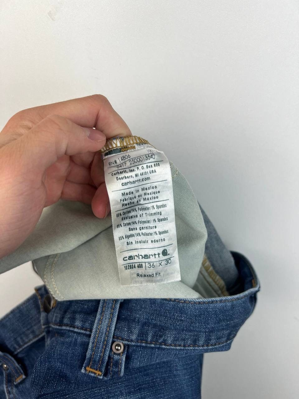 Carhartt Carhartt Relaxed Fit vintage streetwear denim size 36/30 Size US 36 / EU 52 - 4 Thumbnail