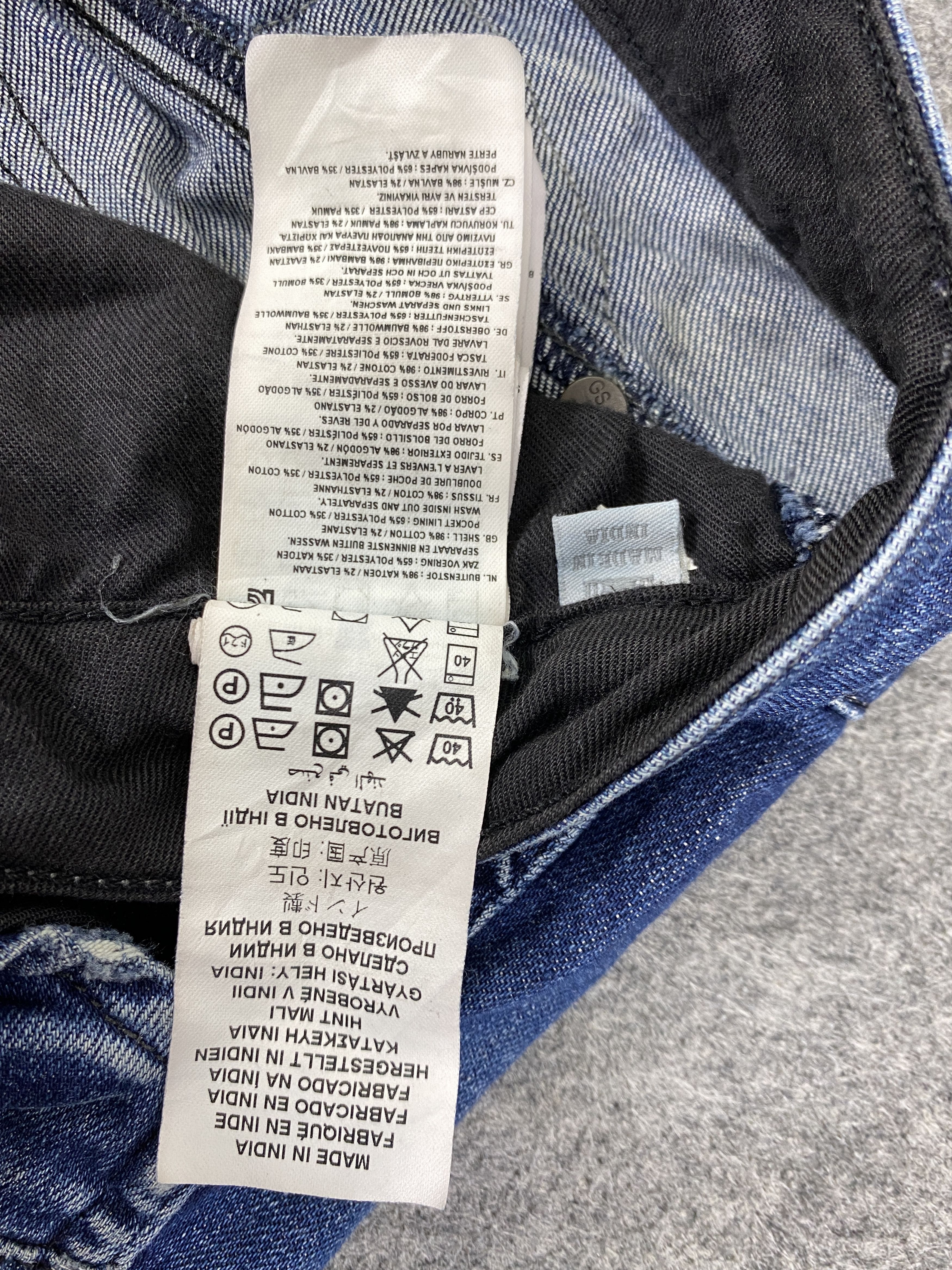 Japanese Brand Faded Blue Vintage Gstar 96 Jeans 32x30.5 - JN3276 Size US 32 / EU 48 - 10 Thumbnail