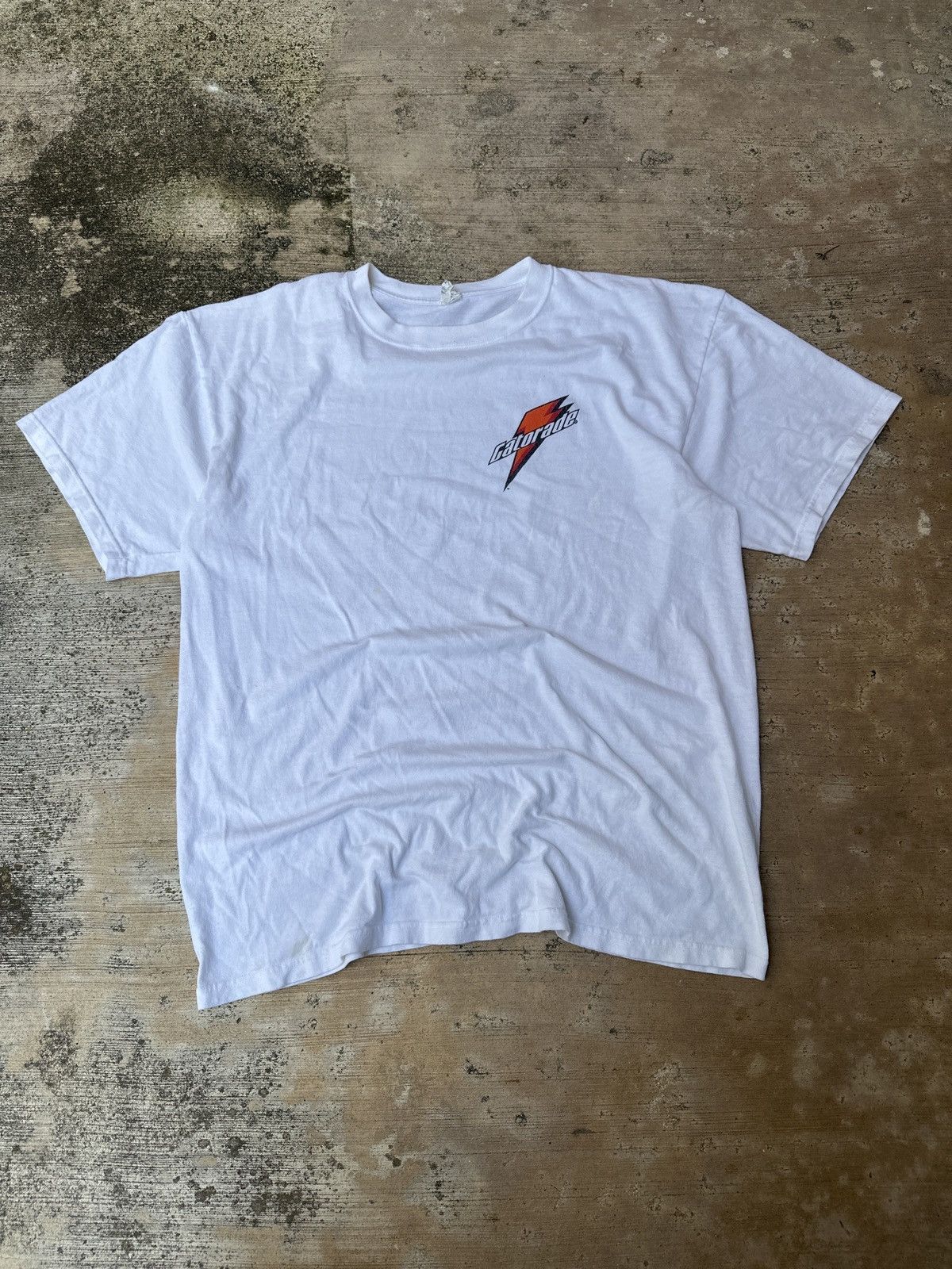 Gatorade × Vintage Vintage 90s White Gatorade Promo Tee Shirt Size US XL / EU 56 / 4 - 1 Thumbnail