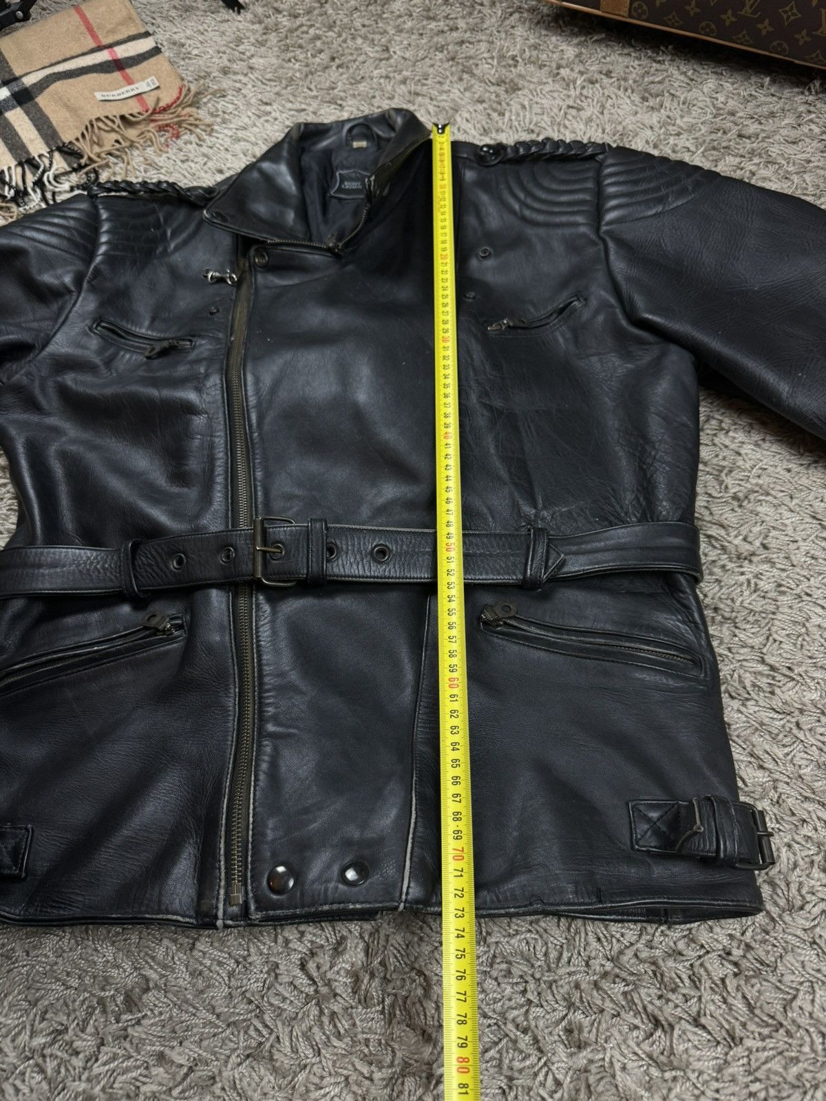 Vintage Vintage leather jacket bomber 90s original casual item Size US L / EU 52-54 / 3 - 6 Thumbnail