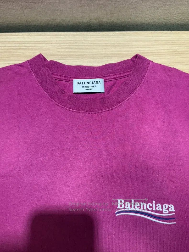 Balenciaga Balenciaga Pink Tie-Dye Coca-Cola Wave Short Sleeve T-Shir Size US XS / EU 42 / 0 - 3 Thumbnail