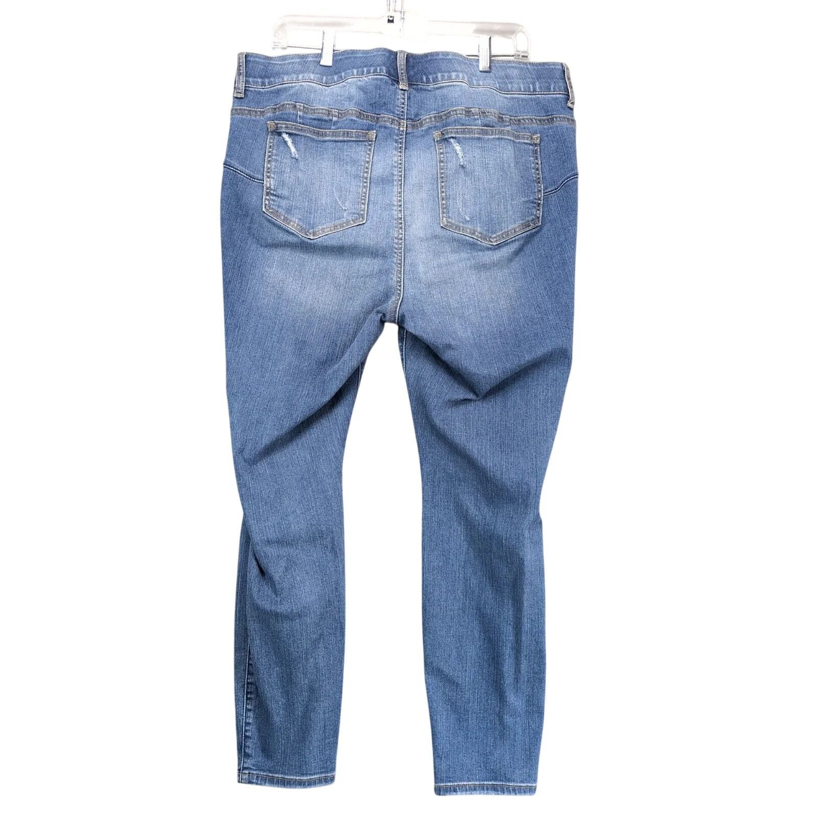 Other Torrid Bombshell Skinny Jeans Women's 18S Distressed 36x27" Size 40" / US 18 - 2 Thumbnail