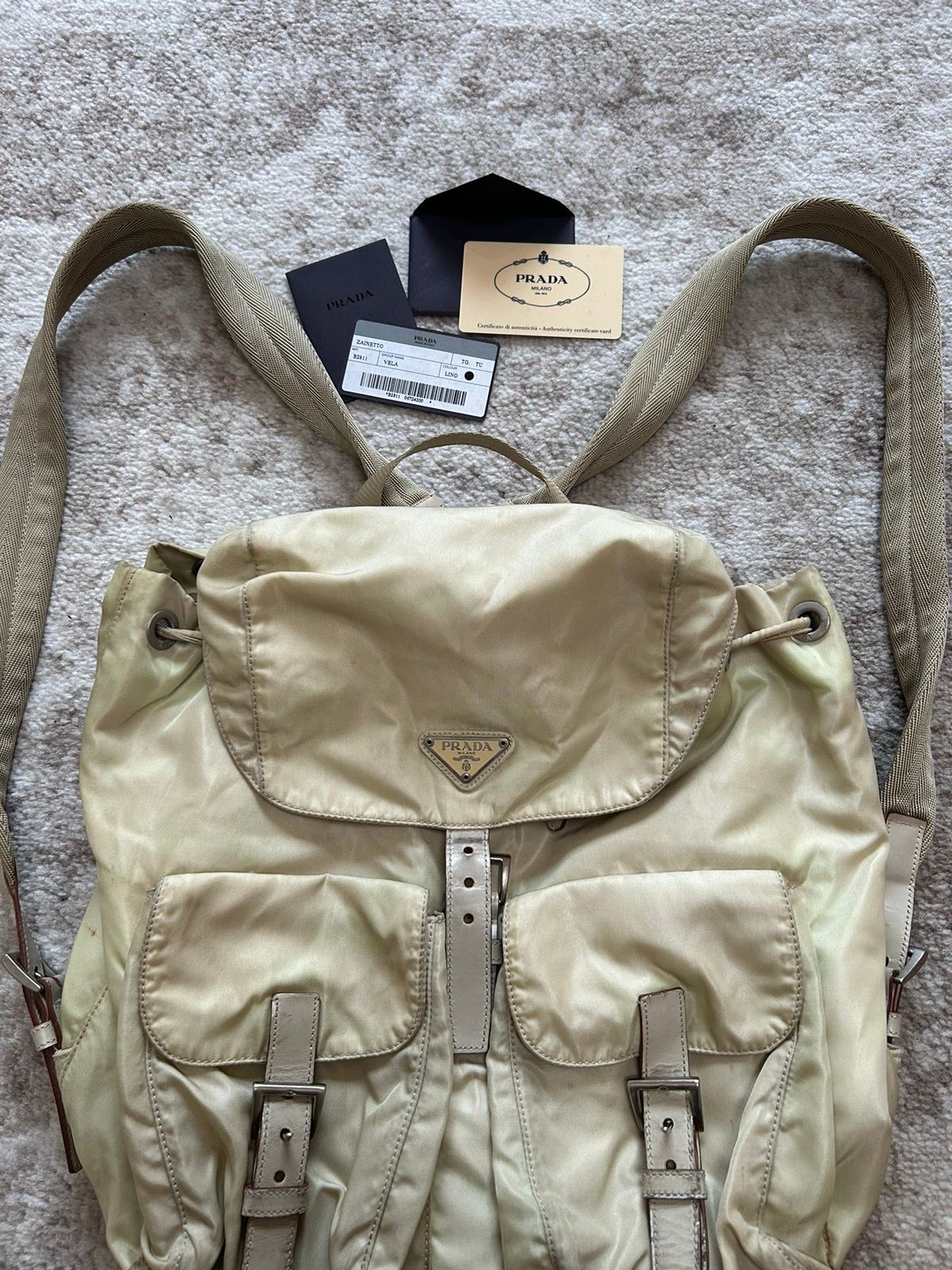 Vintage Late 90s Prada Large Nylon Backpack / Rucksack Size ONE SIZE - 5 Thumbnail