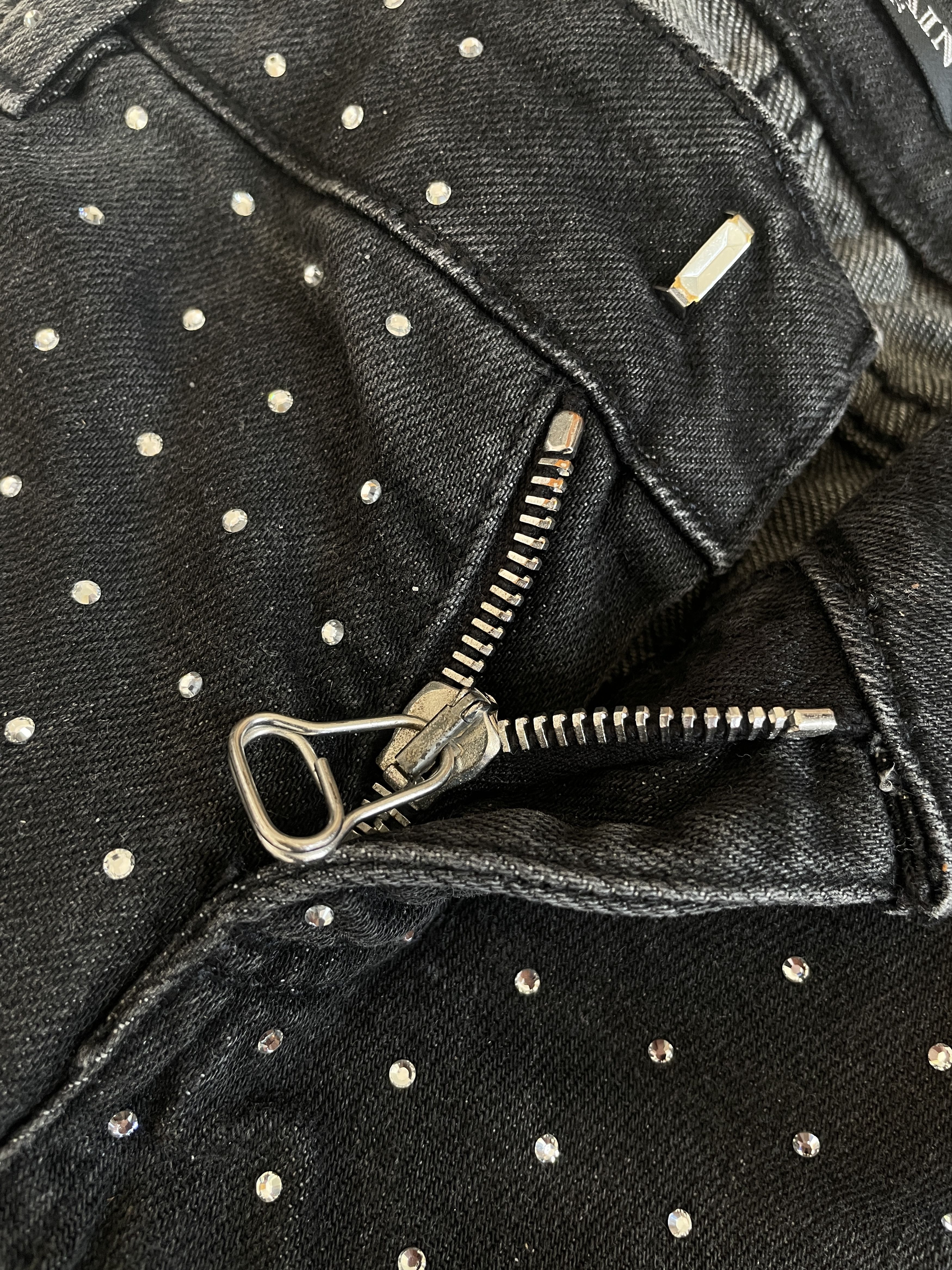 Balmain Balmain AW09 crystal runway jeans by Christophe Decarnin Size 27" / US 4 / IT 40 - 7 Thumbnail