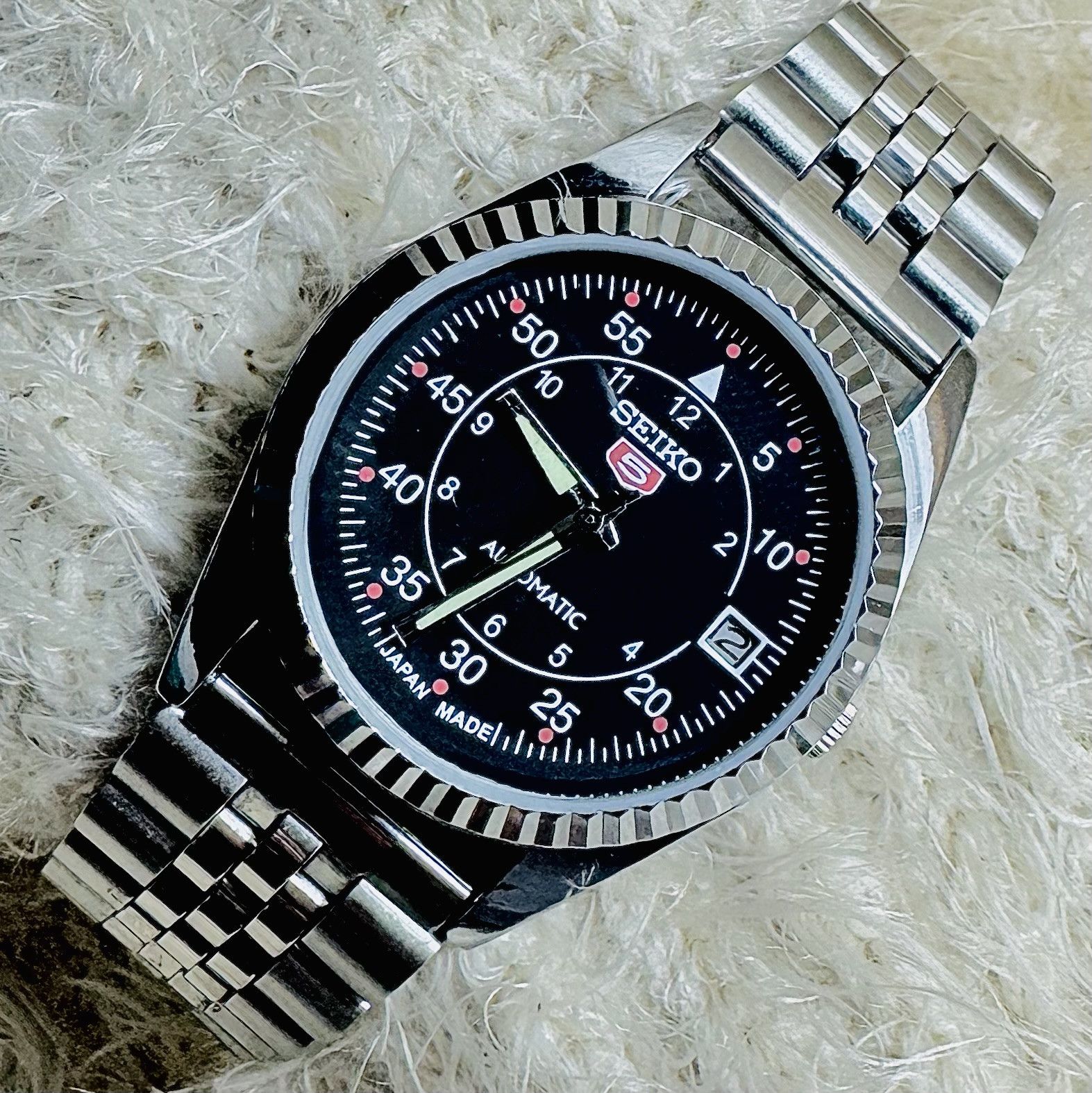 Seiko Vintage Seiko 5 Automatic cal.6309-5820 Men's Wristwatch Size 36 - 4 Thumbnail