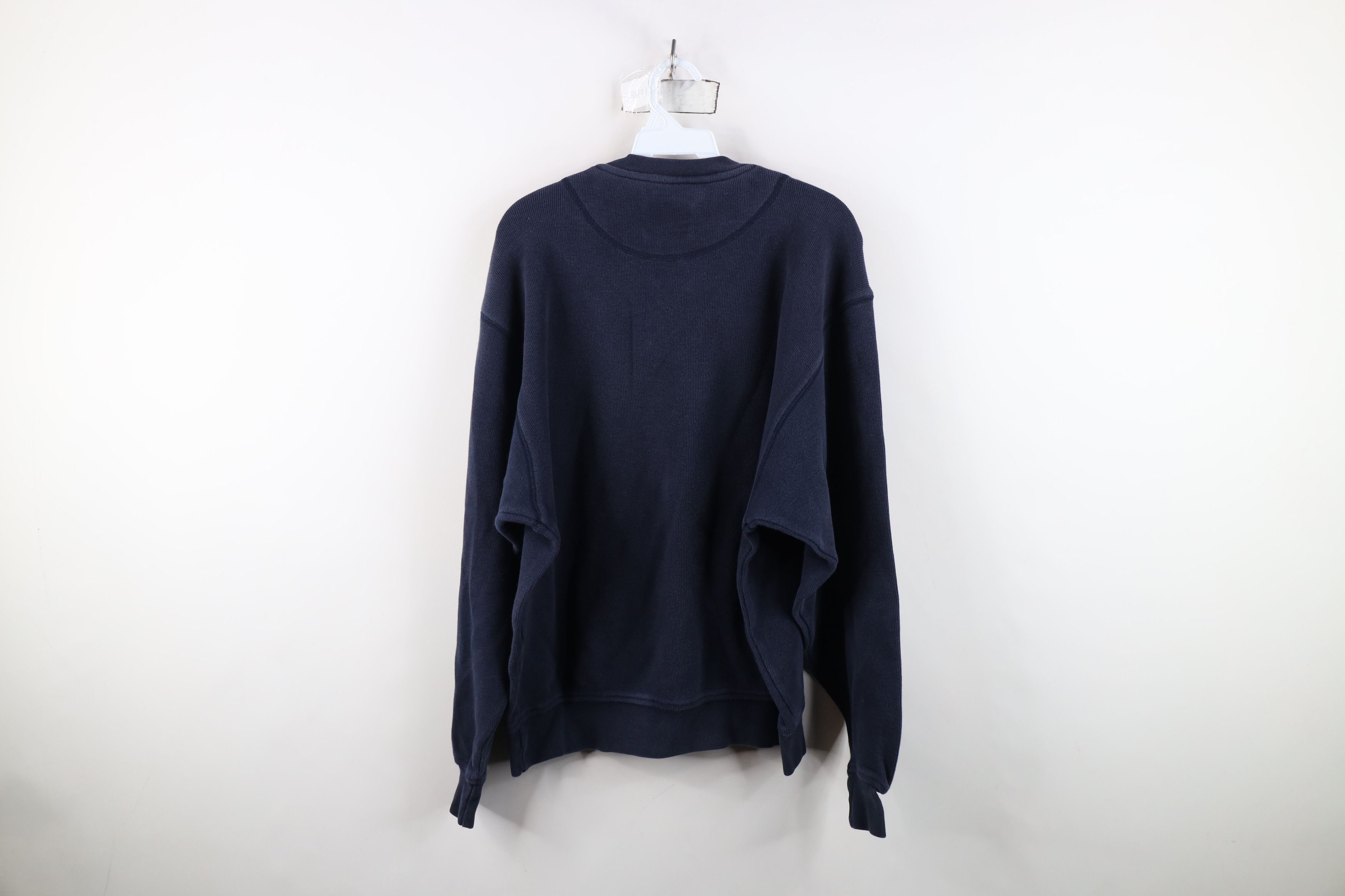 Vintage Vintage 90s Maumee Golf Ribbed Knit Sweater Blue Cotton USA Size US L / EU 52-54 / 3 - 10 Thumbnail