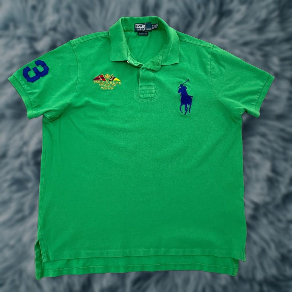 Polo Ralph Lauren Polo Ralph Lauren Shirt Adult XL Green Polo Big Pony Mens Size US XL / EU 56 / 4 - 1 Thumbnail