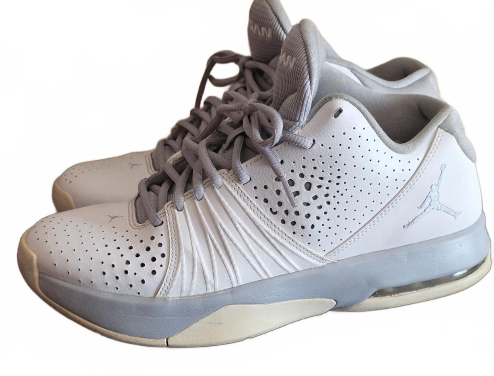 Jordan Brand Nike Air Jordan 5 AM Basketball Shoes White Wolf Grey 11.5 Size US 11.5 / EU 44-45 - 2 Thumbnail