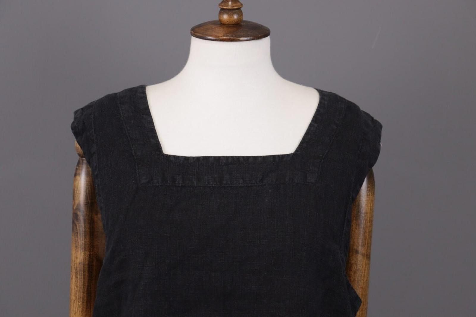 Oscar De La Renta Oska Linen Gray Sleeveless Summer Shirt Blouse Size 3 Size M / US 6-8 / IT 42-44 - 2 Thumbnail