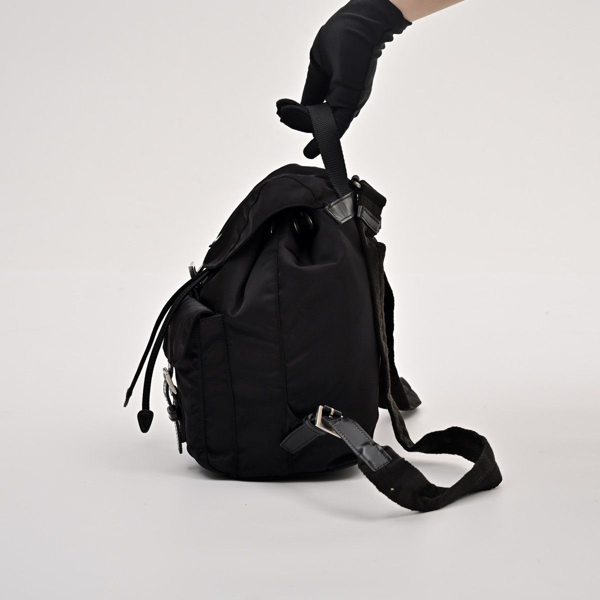 Prada Prada Small Re-Nylon Black Backpack Size ONE SIZE - 23 Thumbnail