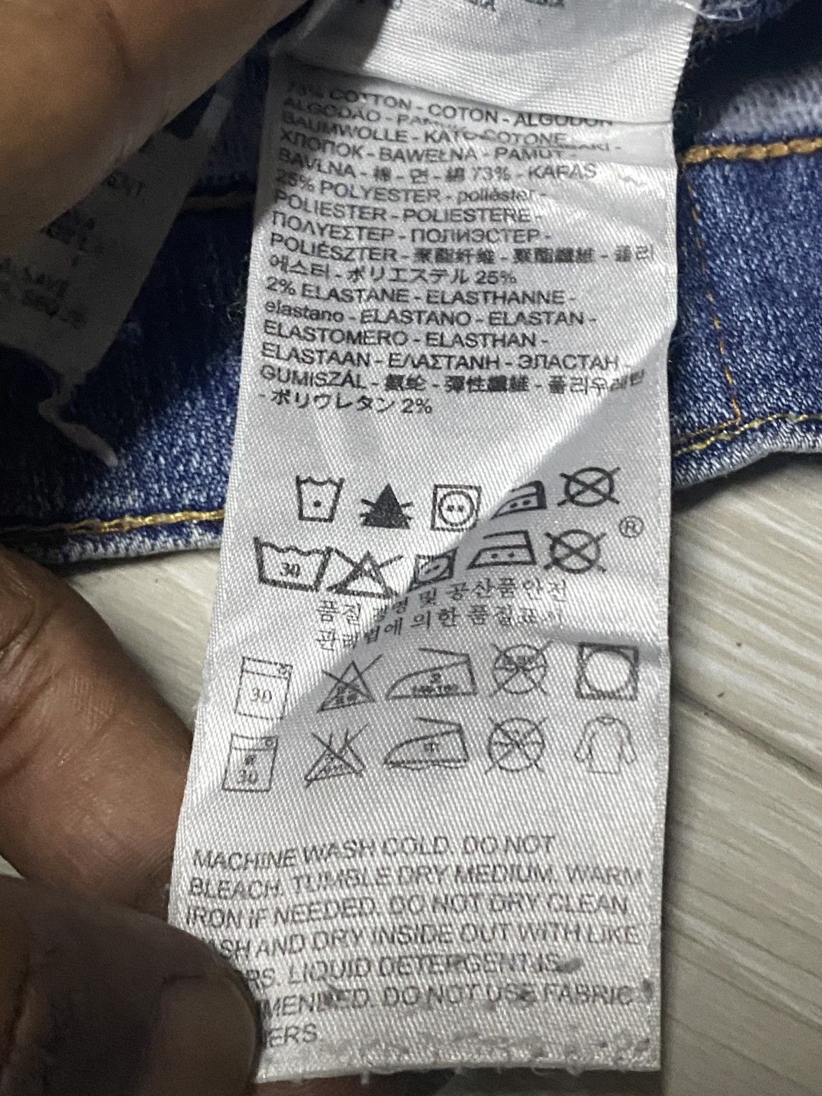 Levi's Levis 511 Y2K Faded Wash Distressed Jeans Size US 30 / EU 46 - 18 Thumbnail