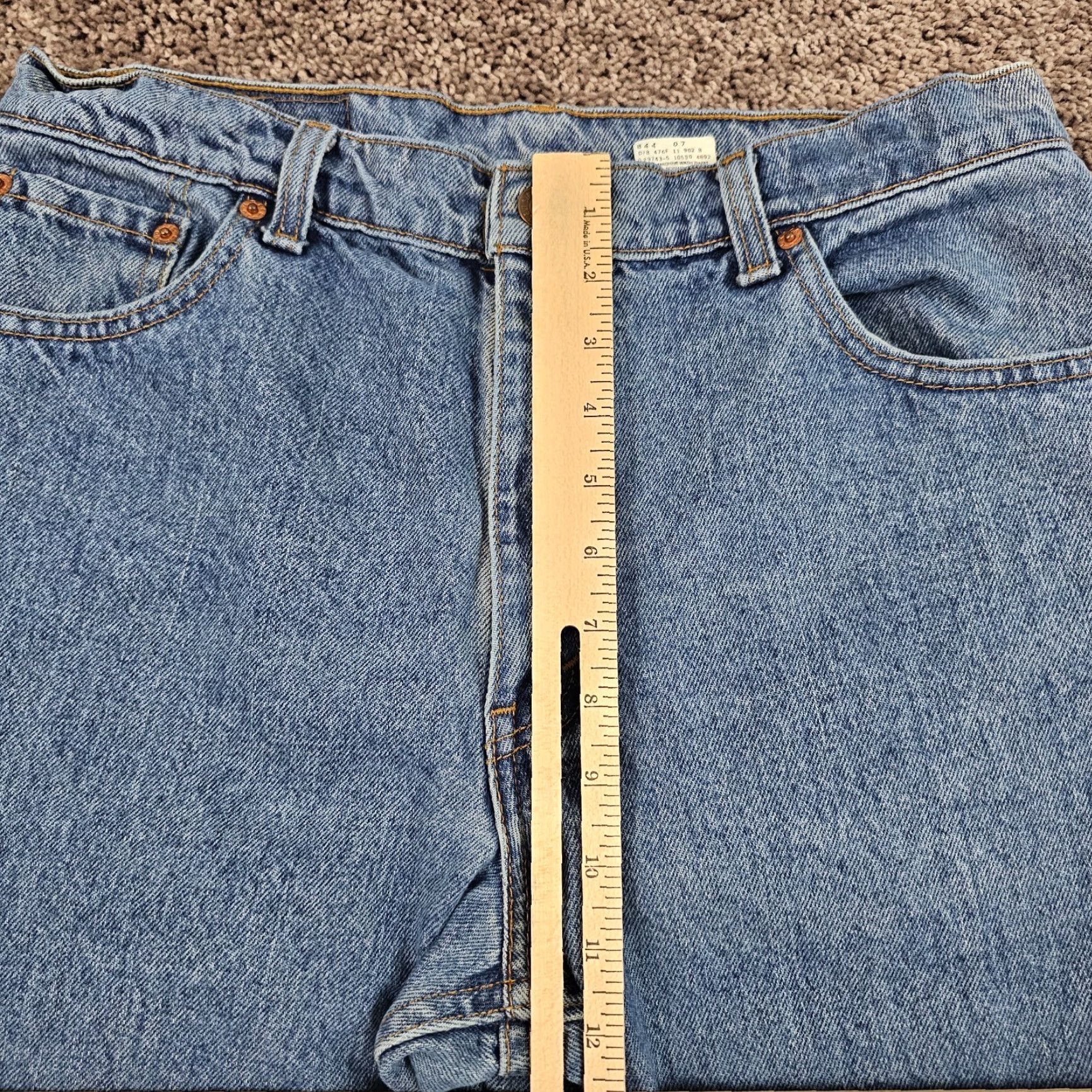 Levi's VINTAGE Levi's 550 Jeans Womens Tapered Relaxed Fit 13 Denim Cotton Blue 30x30 90s Size 30" / US 8 / IT 44 - 4 Thumbnail