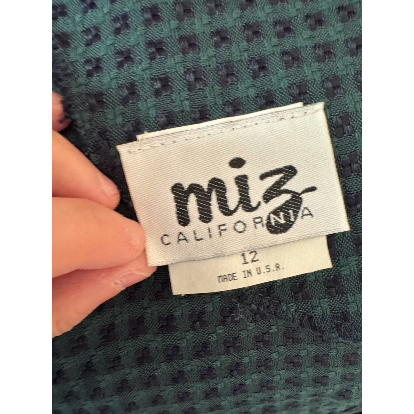 Other Miz California Green Navy Plaid Vintage Womens 12 Midi Size XL / US 12-14 / IT 48-50 - 12 Thumbnail