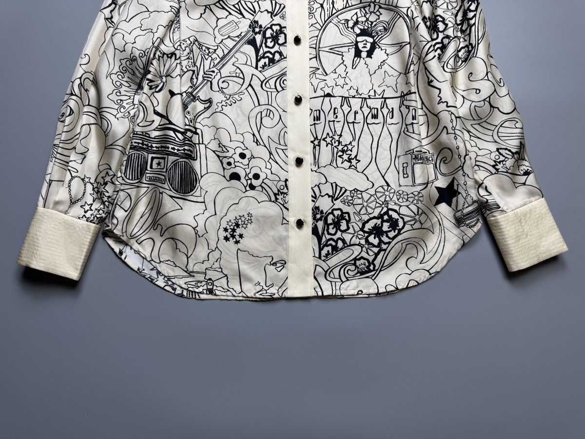 Zimmermann ZIMMERMANN - Concert Soie Imprime Collage Cream Longsleeve Size S / US 4 / IT 40 - 5 Thumbnail