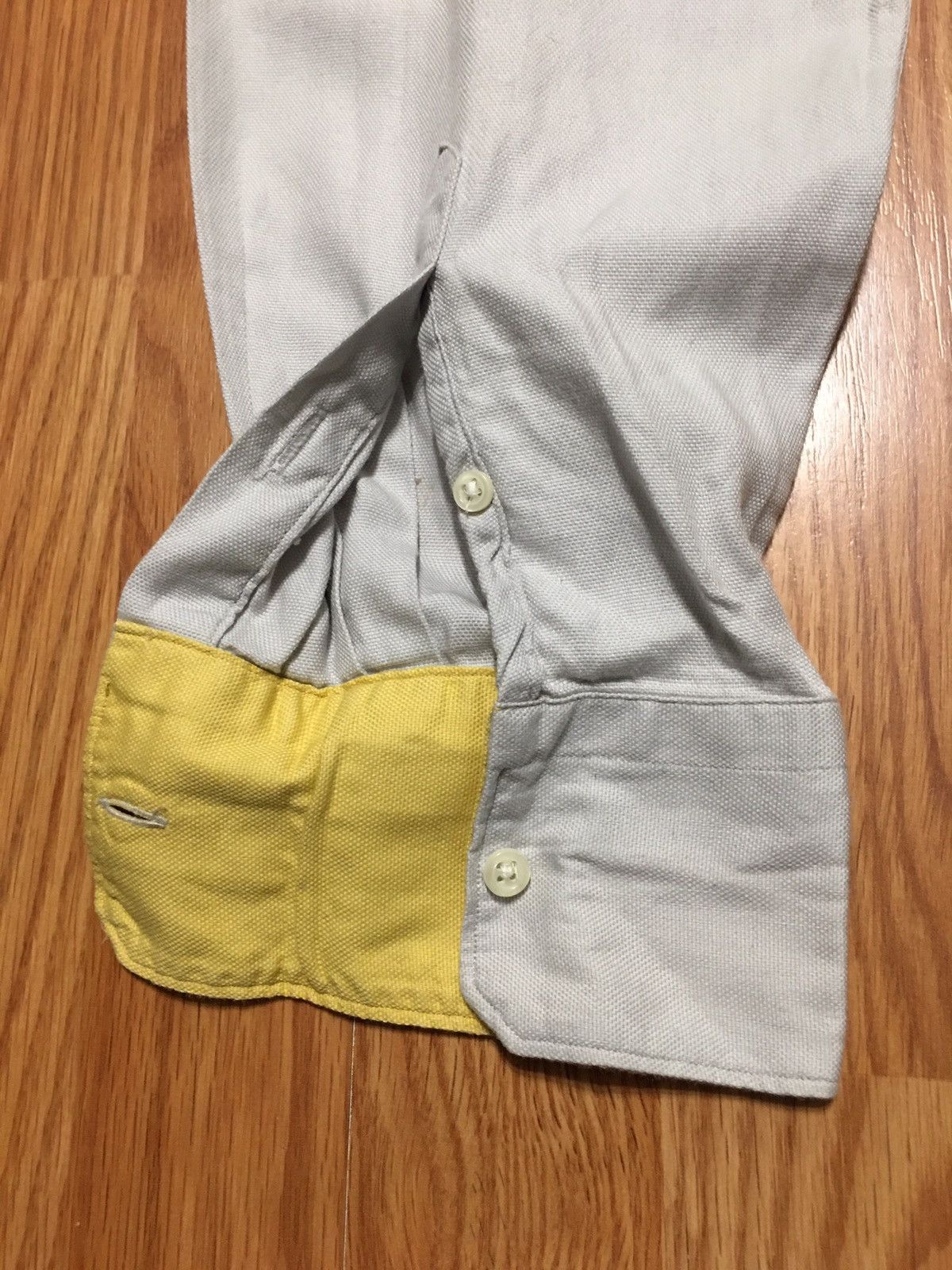 Emmett EMMETT London Light Grey Cotton Classic Men Shirt Size L Size US L / EU 52-54 / 3 - 8 Thumbnail