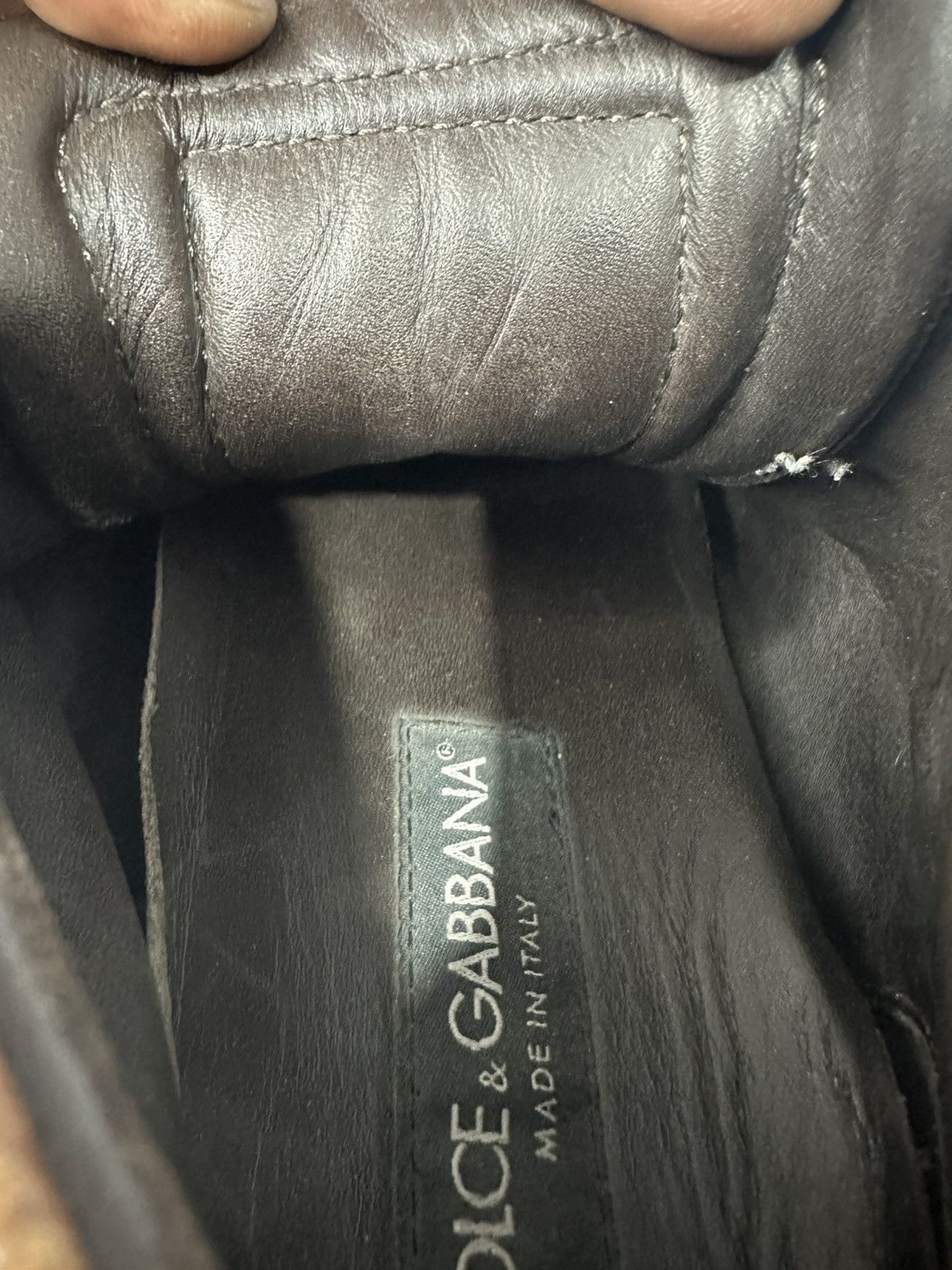 Dolce & Gabbana DOLCE & GABBANA Brown Deerskin Leather Hiking Boots. Size US 9.5 / EU 42-43 - 7 Thumbnail