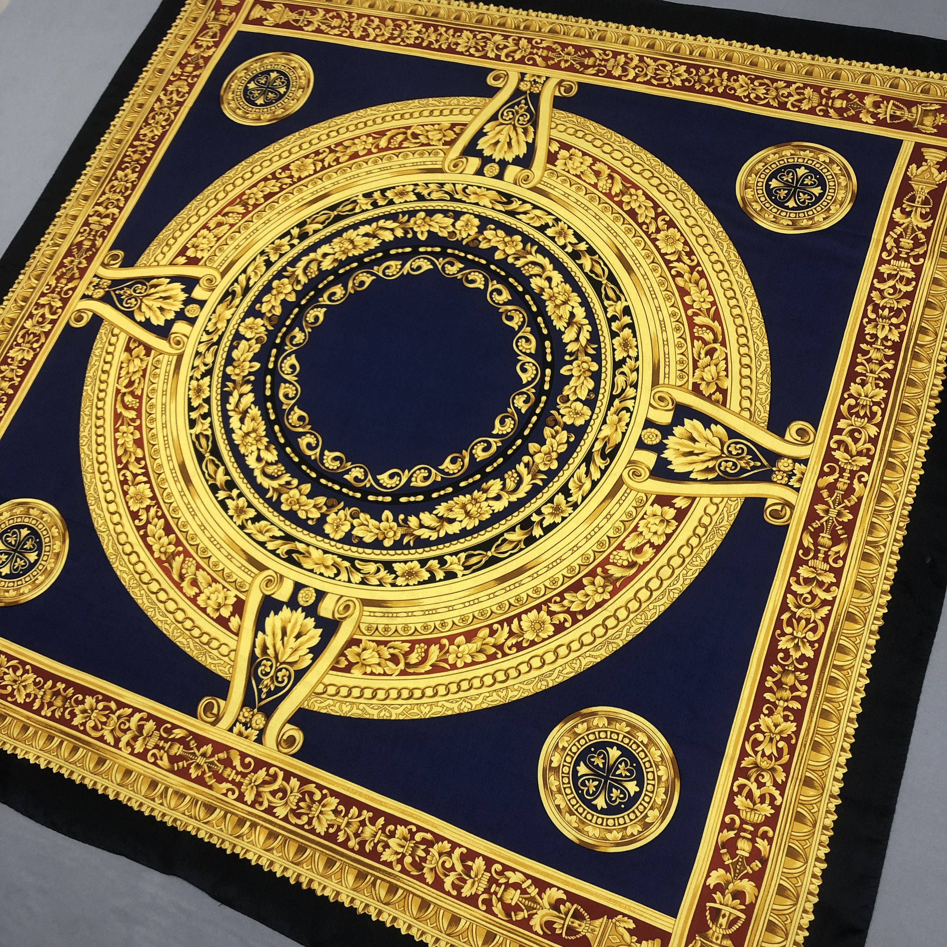 Japanese Brand Vintage Marcogalo SILK Scarf Twill Stole Wraps Scarves Size ONE SIZE - 3 Thumbnail
