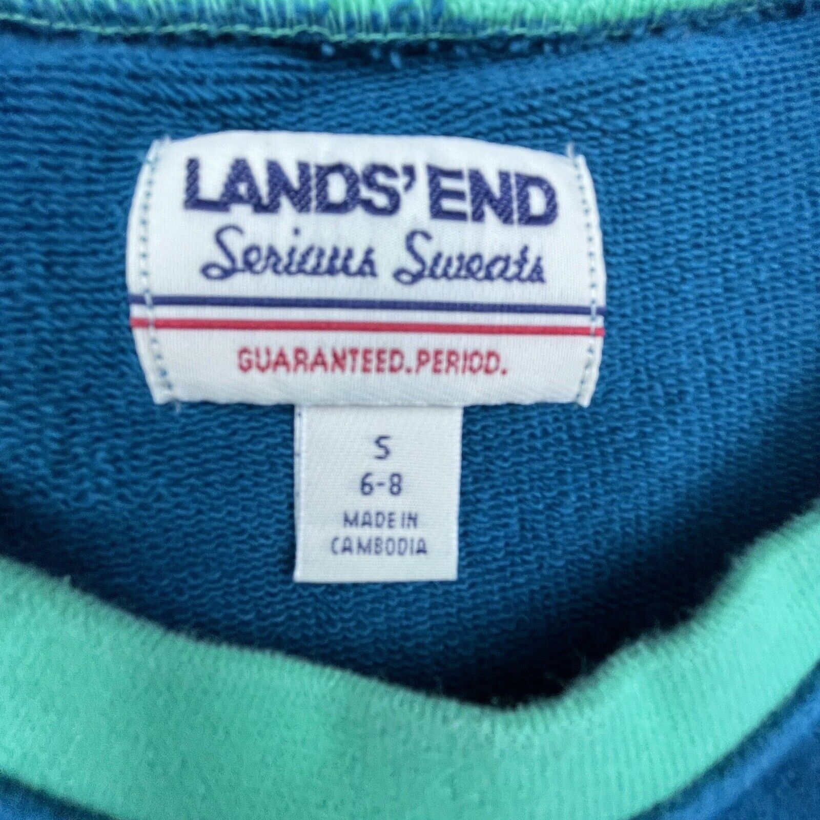 Lands' End Lands End Serious Sweatshirt Womens Small 6-8 Colorblock Size S / US 4 / IT 40 - 3 Thumbnail