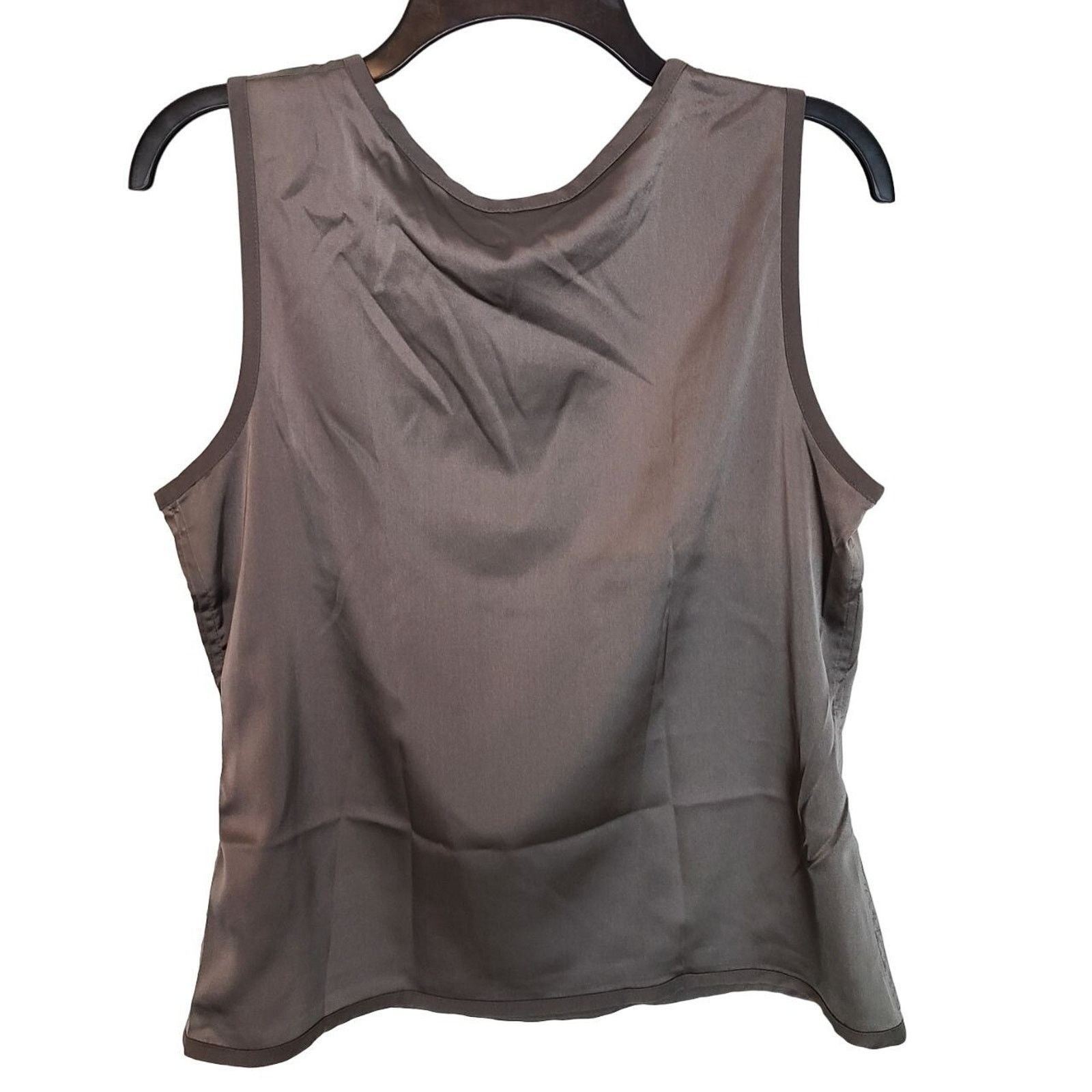 Chicos Chicos Travelers Tank M Satin Mochachino Crepe Top Classic Size M / US 6-8 / IT 42-44 - 7 Thumbnail