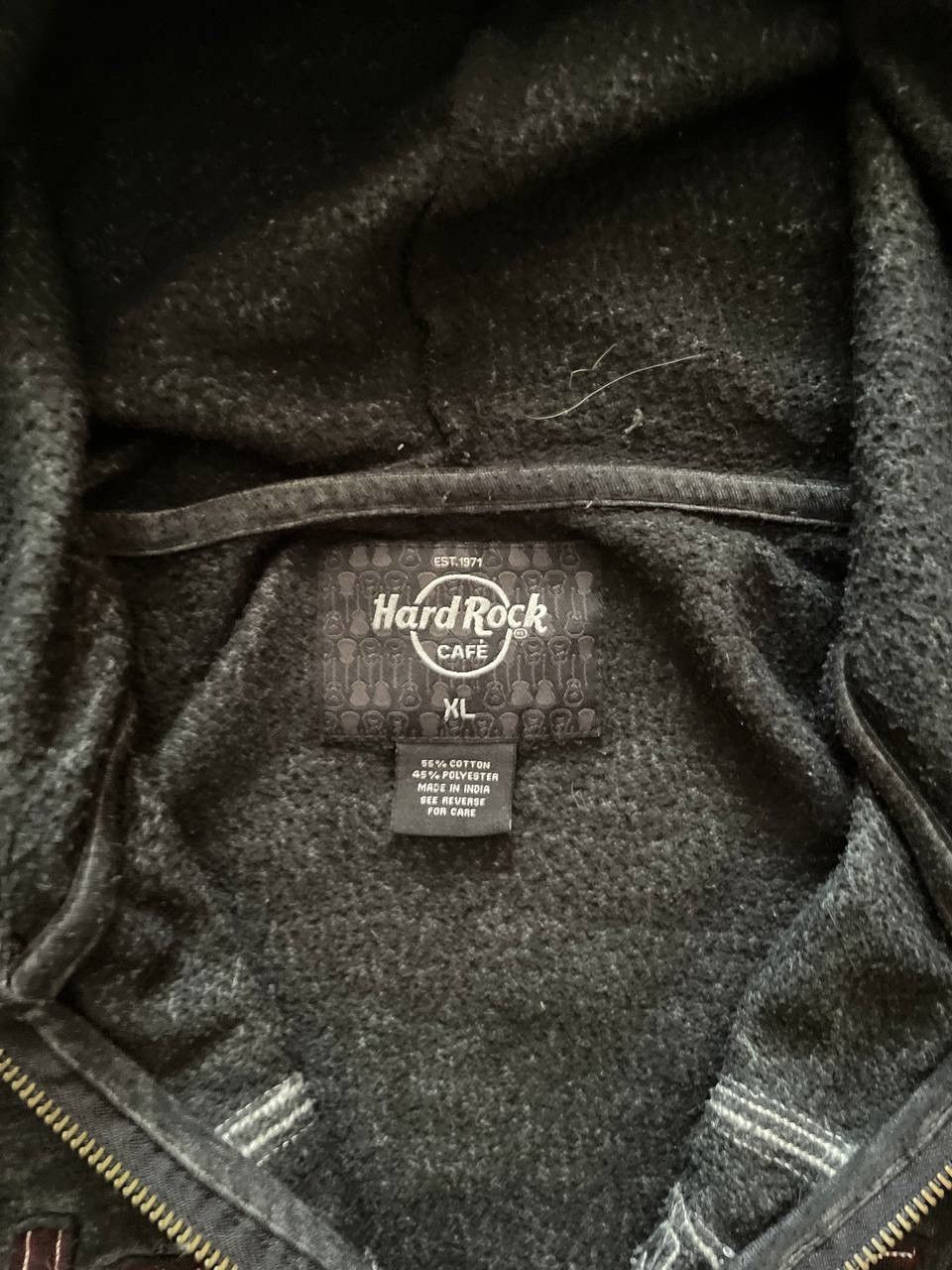 Hard Rock Cafe × Vintage 00s Hard Rock Cafe Oslo Zip Hoodie Streetwear Vintage Logo Size US XL / EU 56 / 4 - 8 Thumbnail