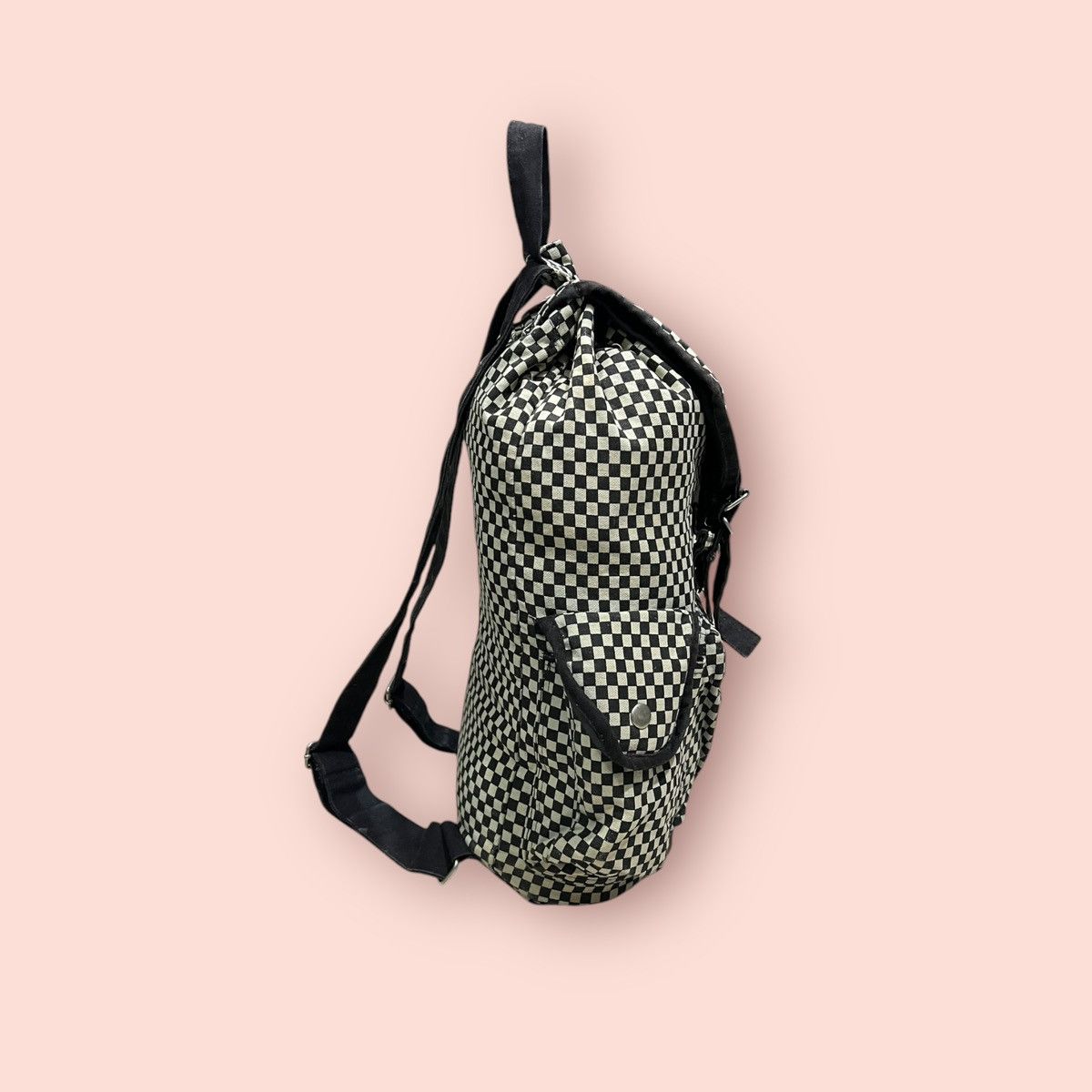 Vintage VINTAGE JAPAN DESIGN CHECKERED CANVAS BACKPACK / RUCKSACK Size ONE SIZE - 17 Thumbnail