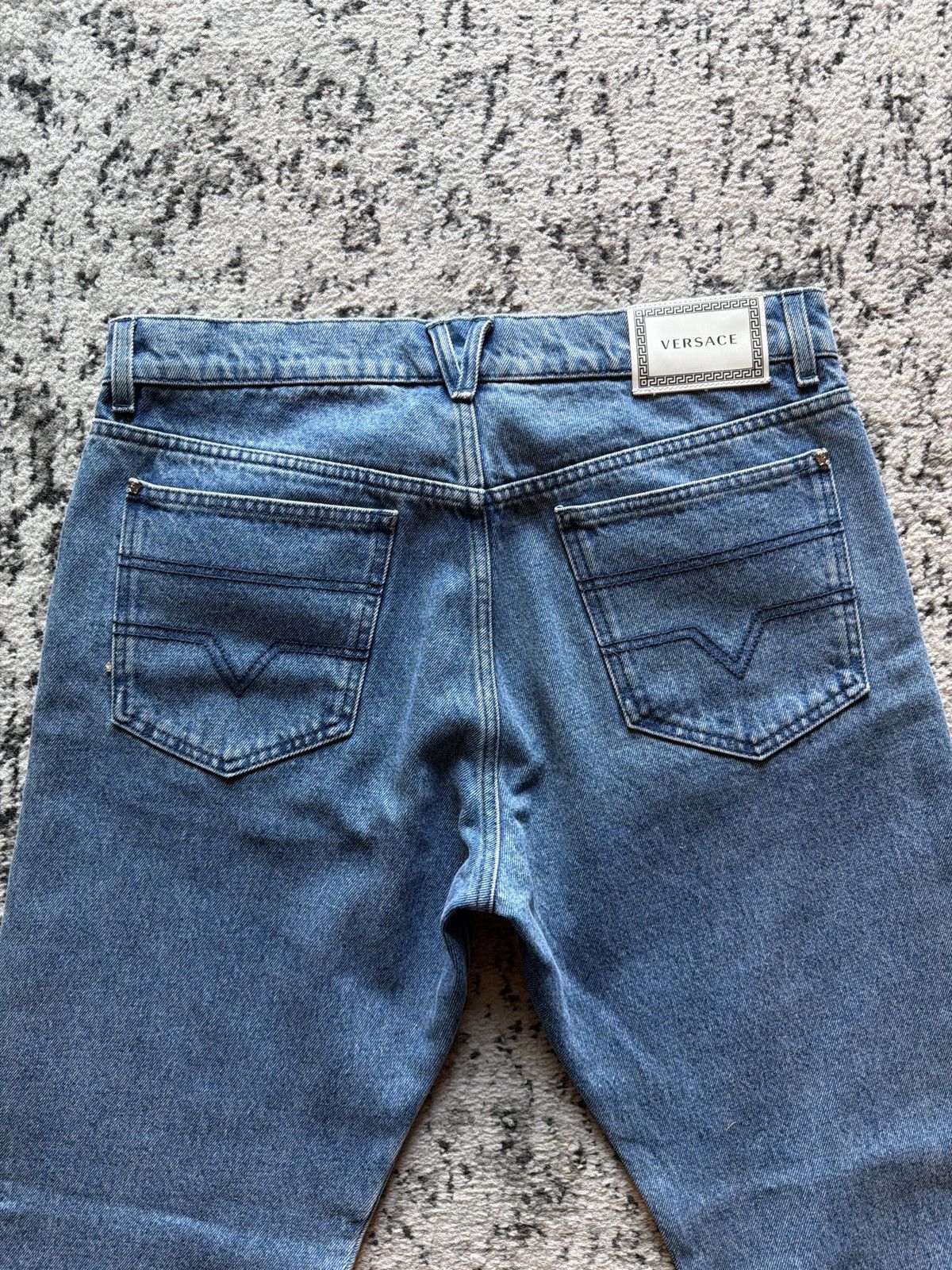 Versace Versace Crystal Embellished Baroque Denim Jeans Size US 34 / EU 50 - 5 Thumbnail