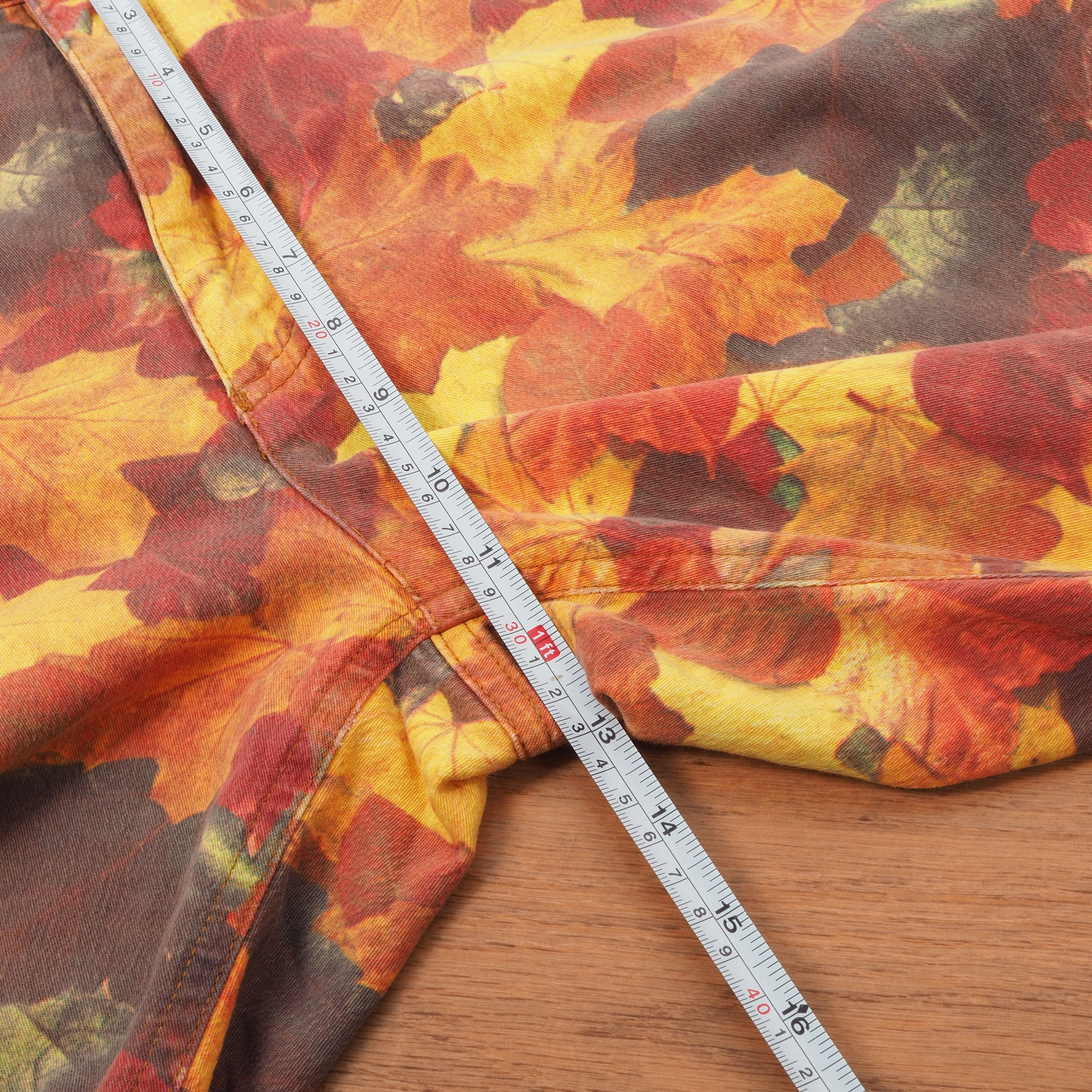 Escada ESCADA Vintage Autumn Leaves Print Pants Jeans Size 27" / US 4 / IT 40 - 7 Thumbnail