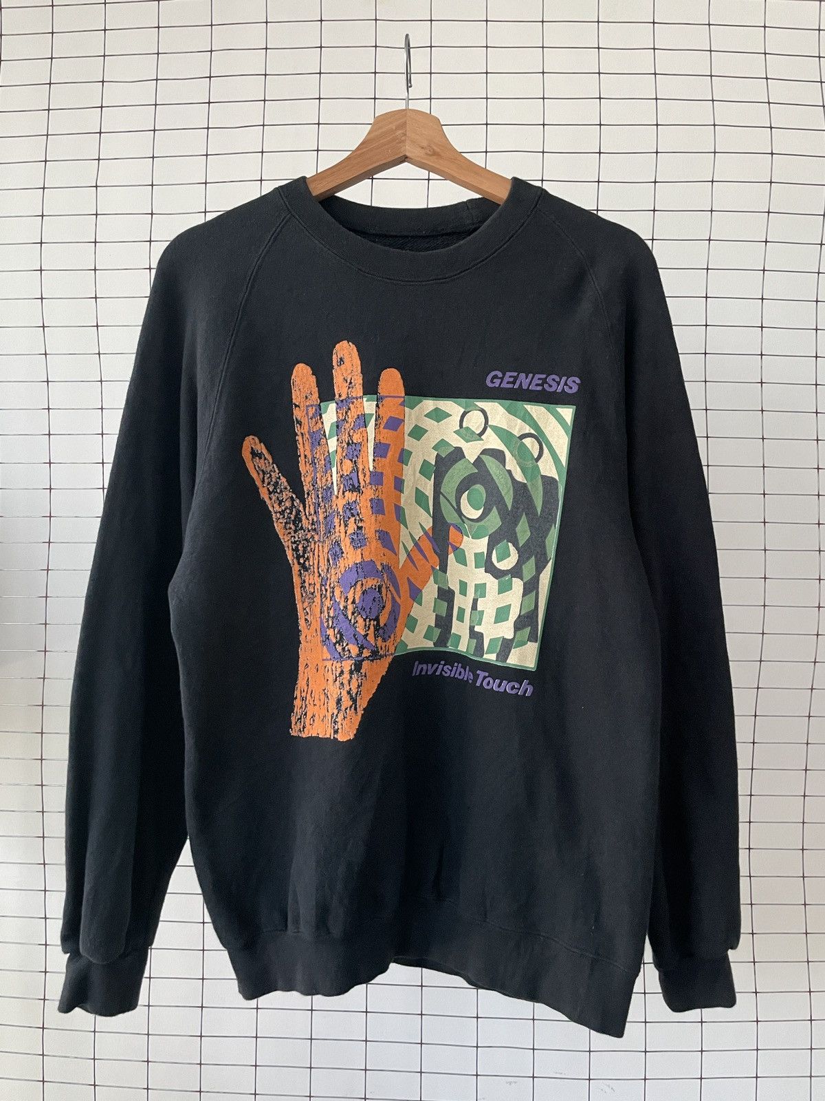 Band Tees × Vintage Vintage Genesis Sweatshirt Size US L / EU 52-54 / 3 - 1 Thumbnail